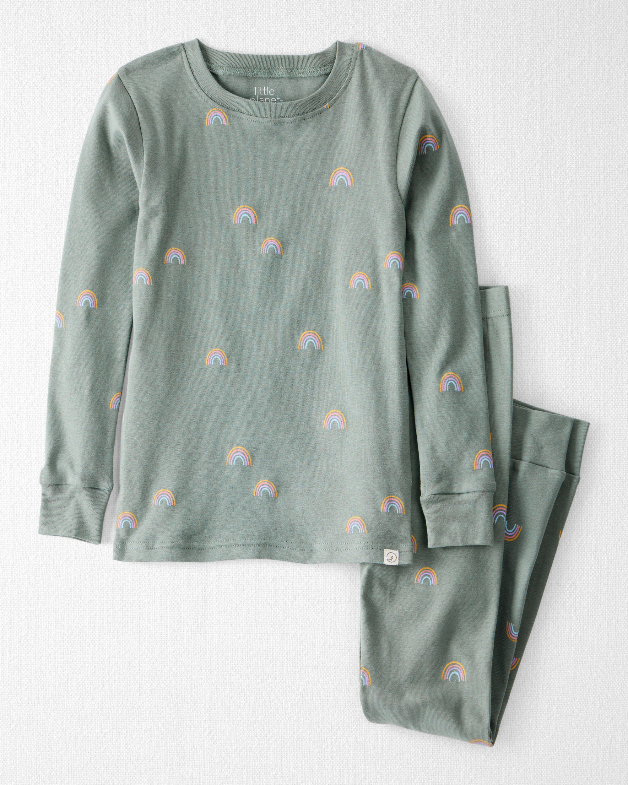 Kid Organic Cotton Pyjamas Magical Rainbow Print