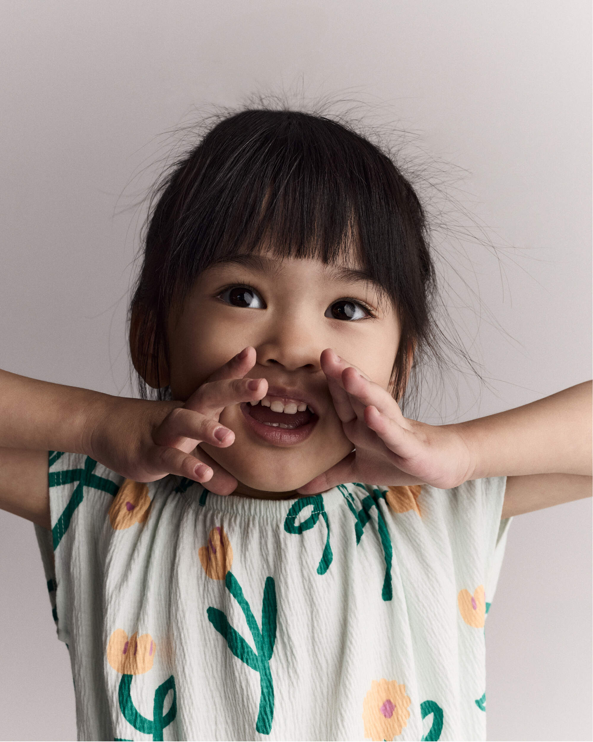 Toddler Girl Avenue Twirl™ Dress Floral Print - Light Green