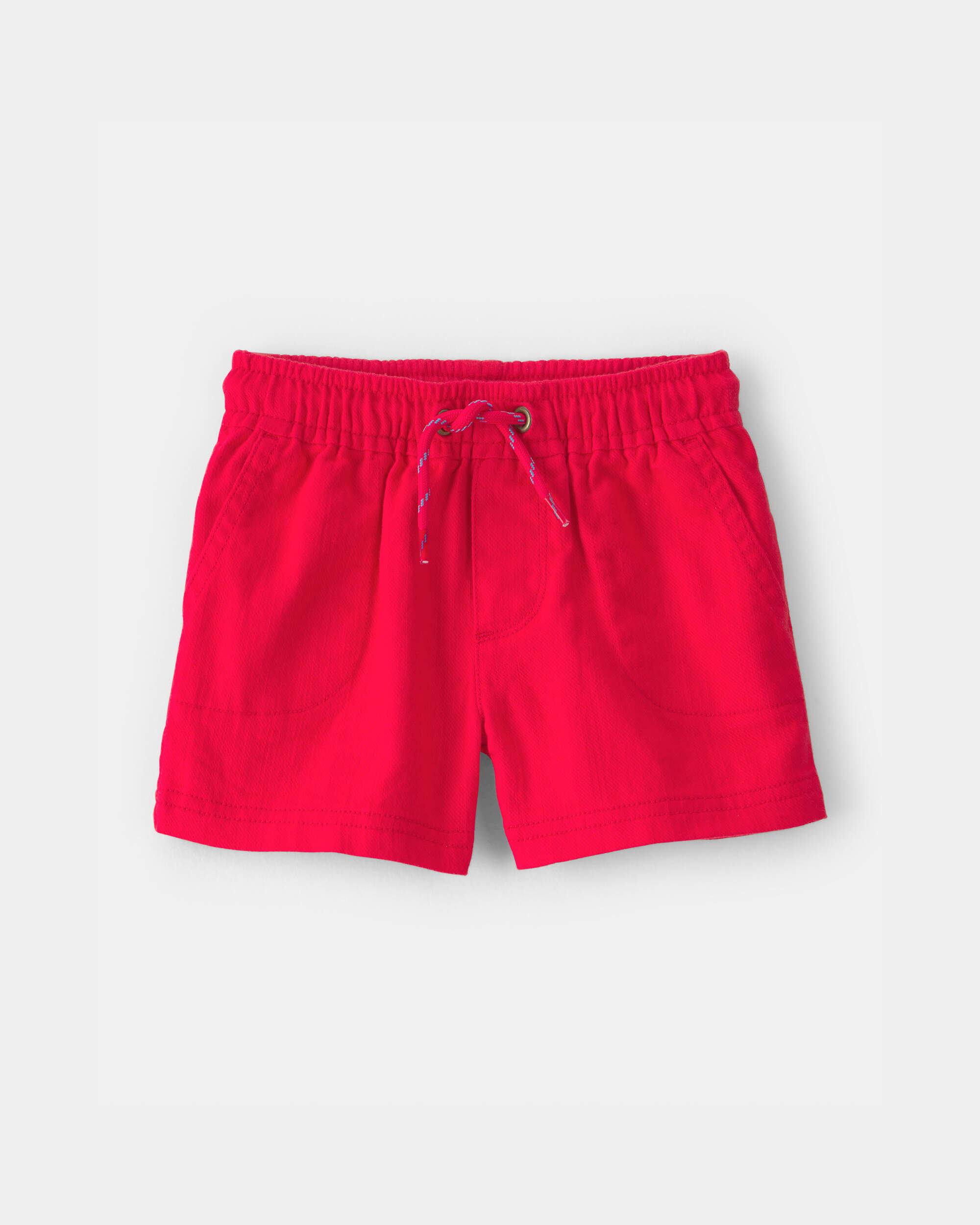 Baby Boy Twill Shorts - Red