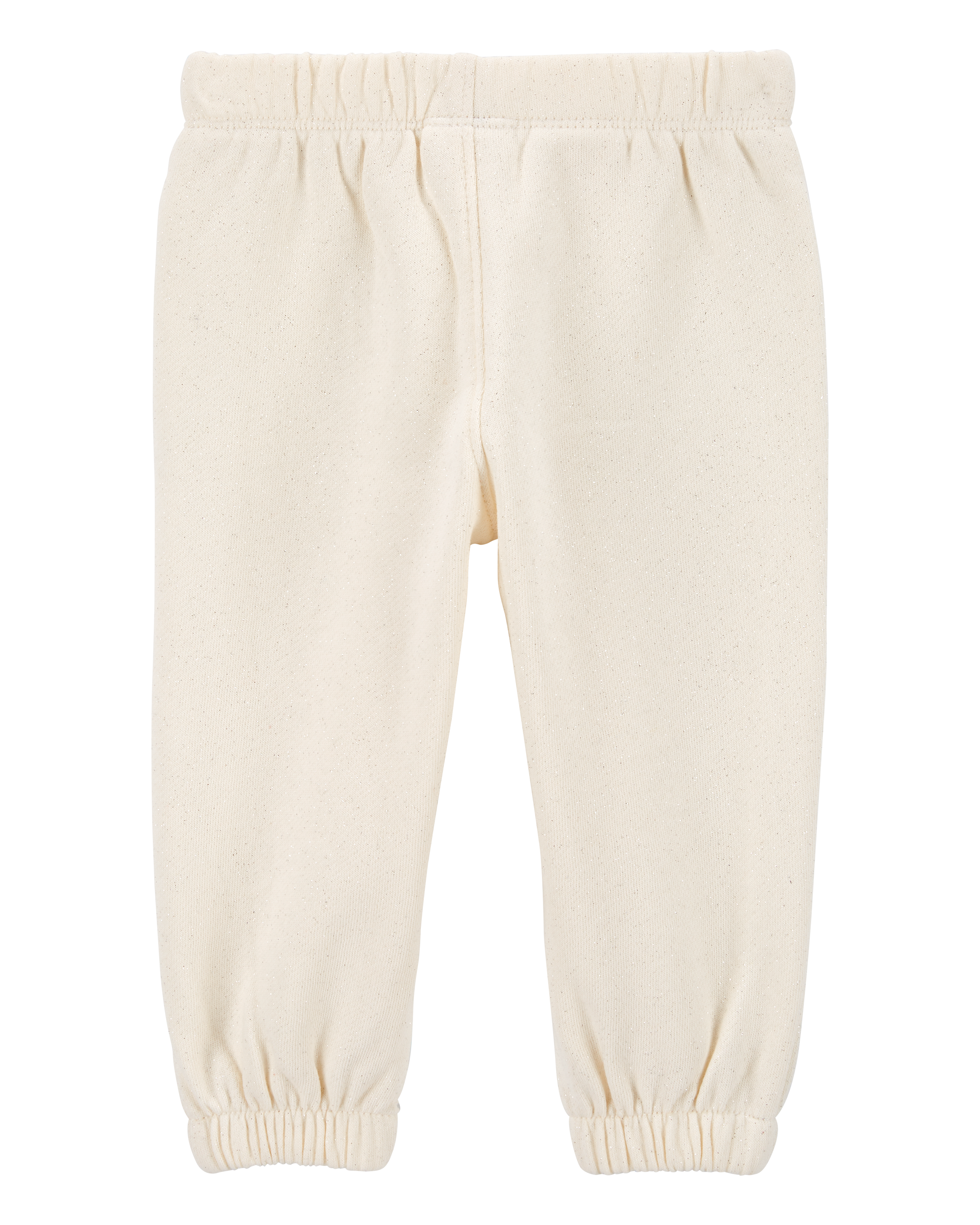 Baby Girl Glitter Pull-On Fleece Joggers
