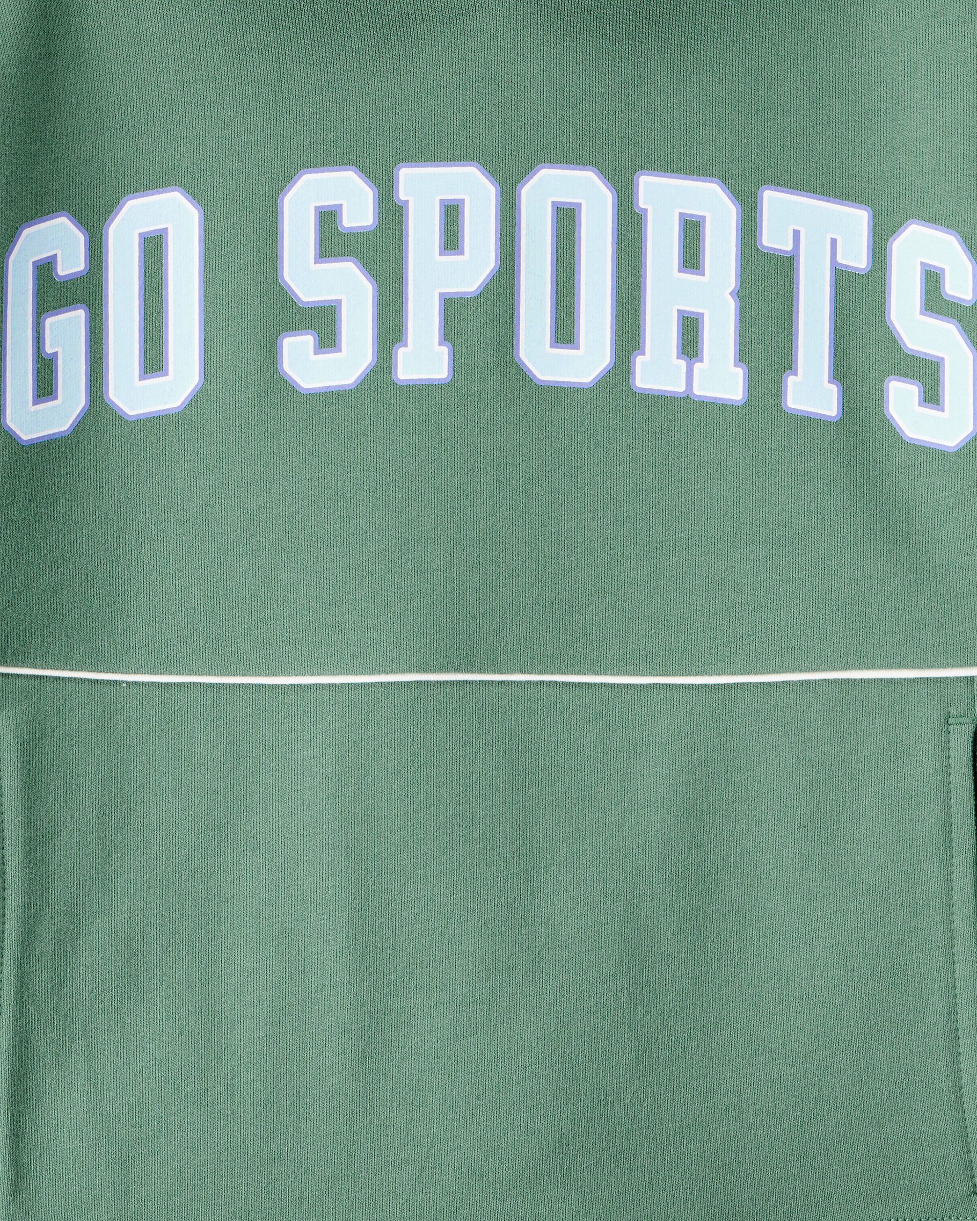 Girls Go Sports Cotton Long-Sleeve Hoodie - Green