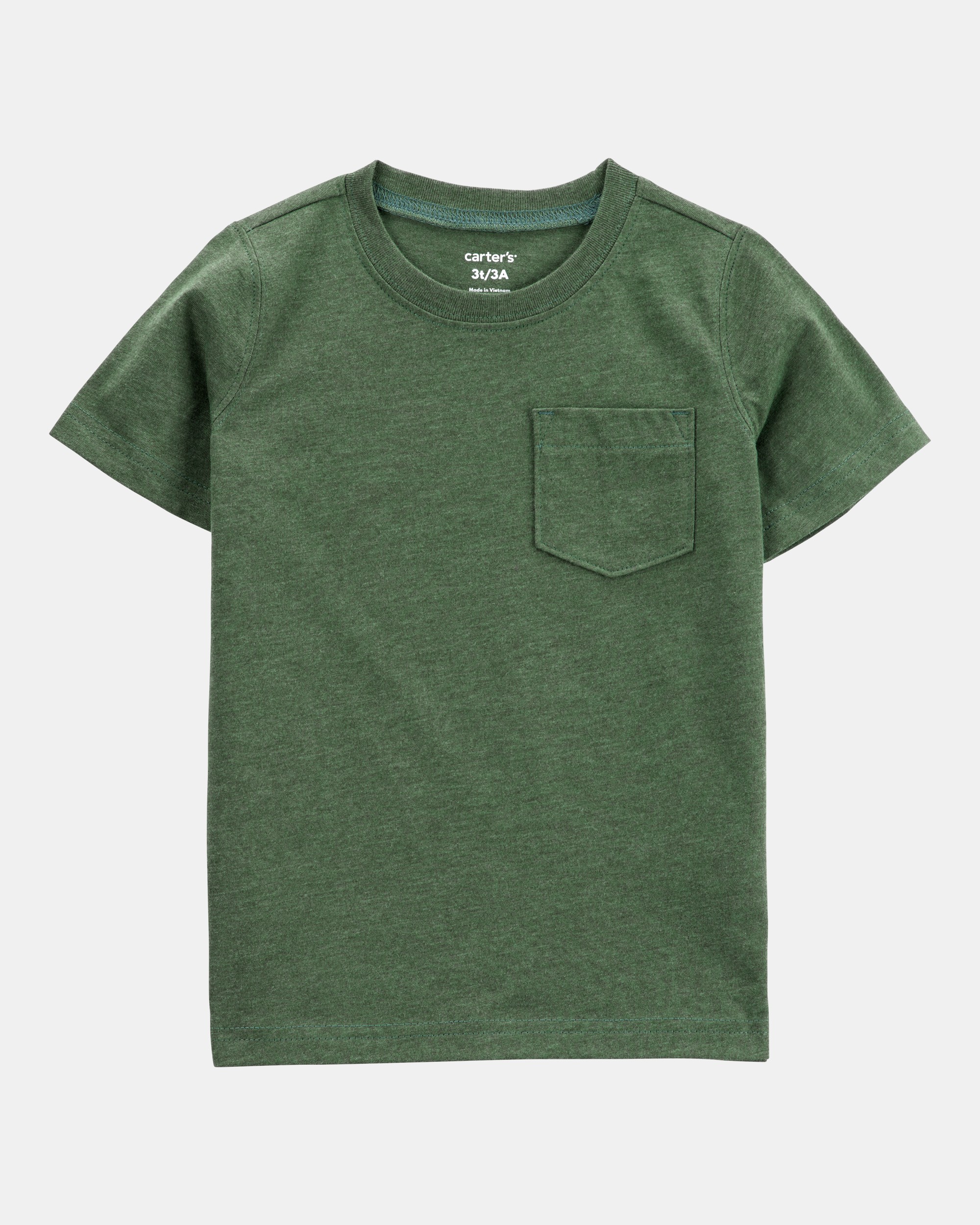 Toddler Boy Solid Short-Sleeve Tee - Green