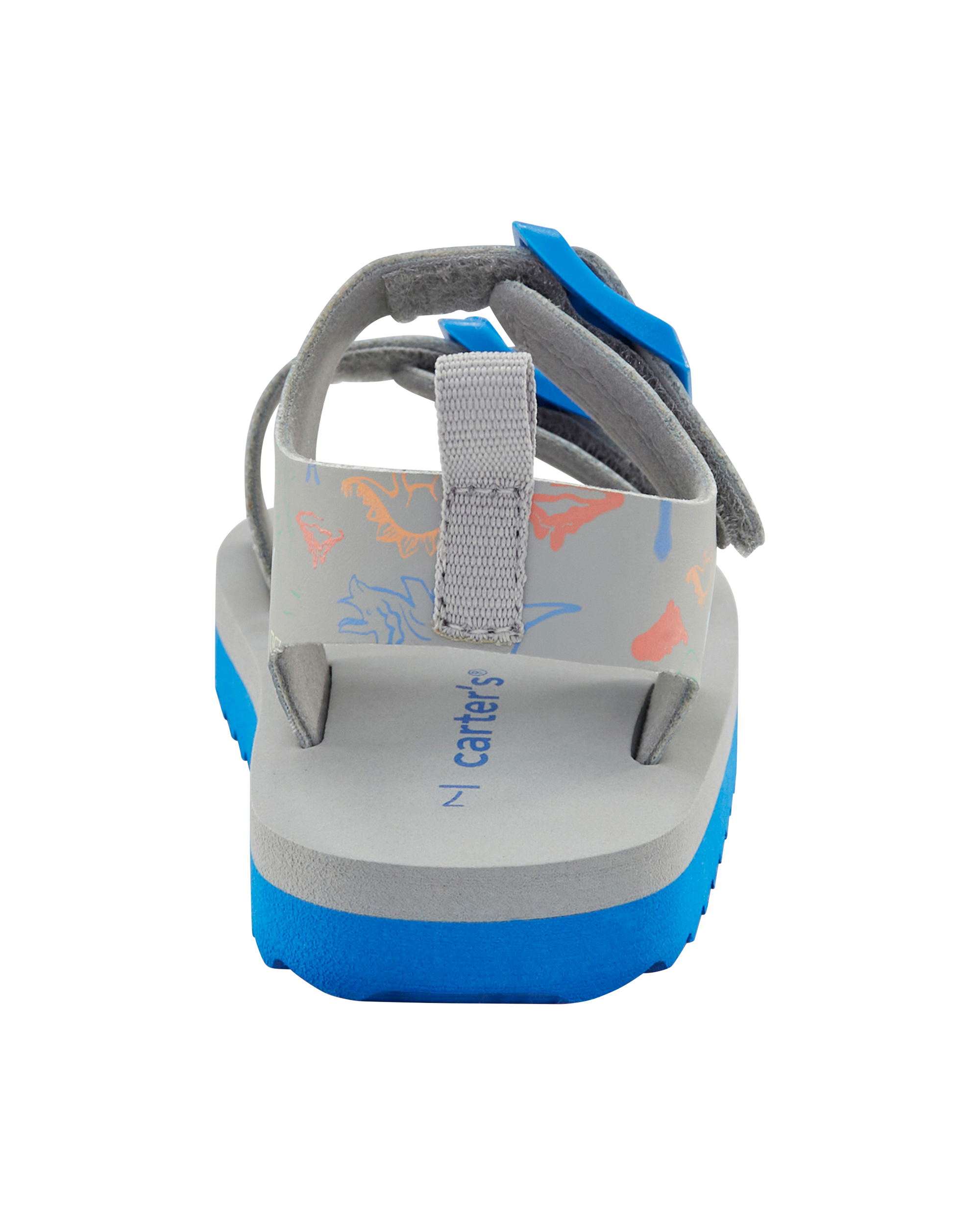 Toddler Boy Strappy Casual Sandals - Grey/Blue