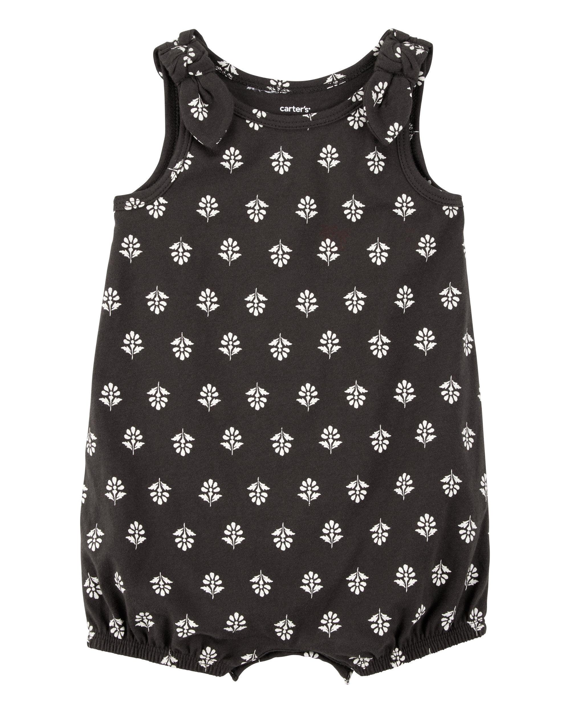 Baby Floral Print Cotton Romper
