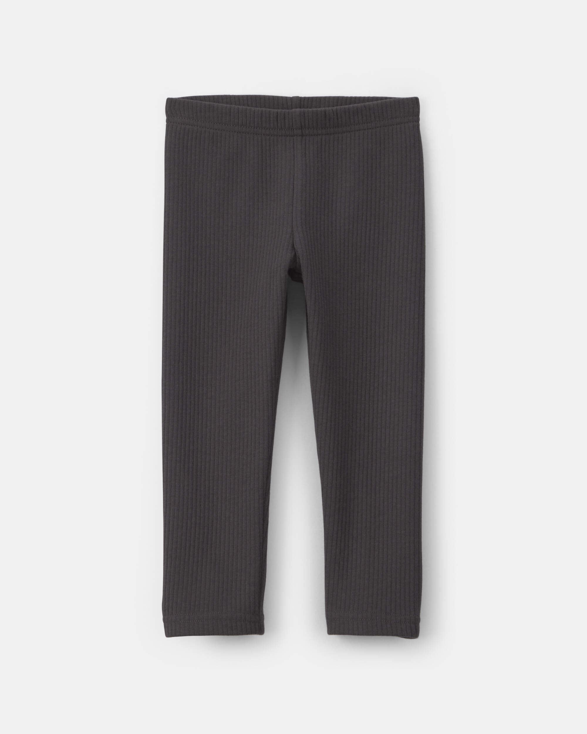 Toddler Girl Fleece Pull-On Stretch Leggings - Black
