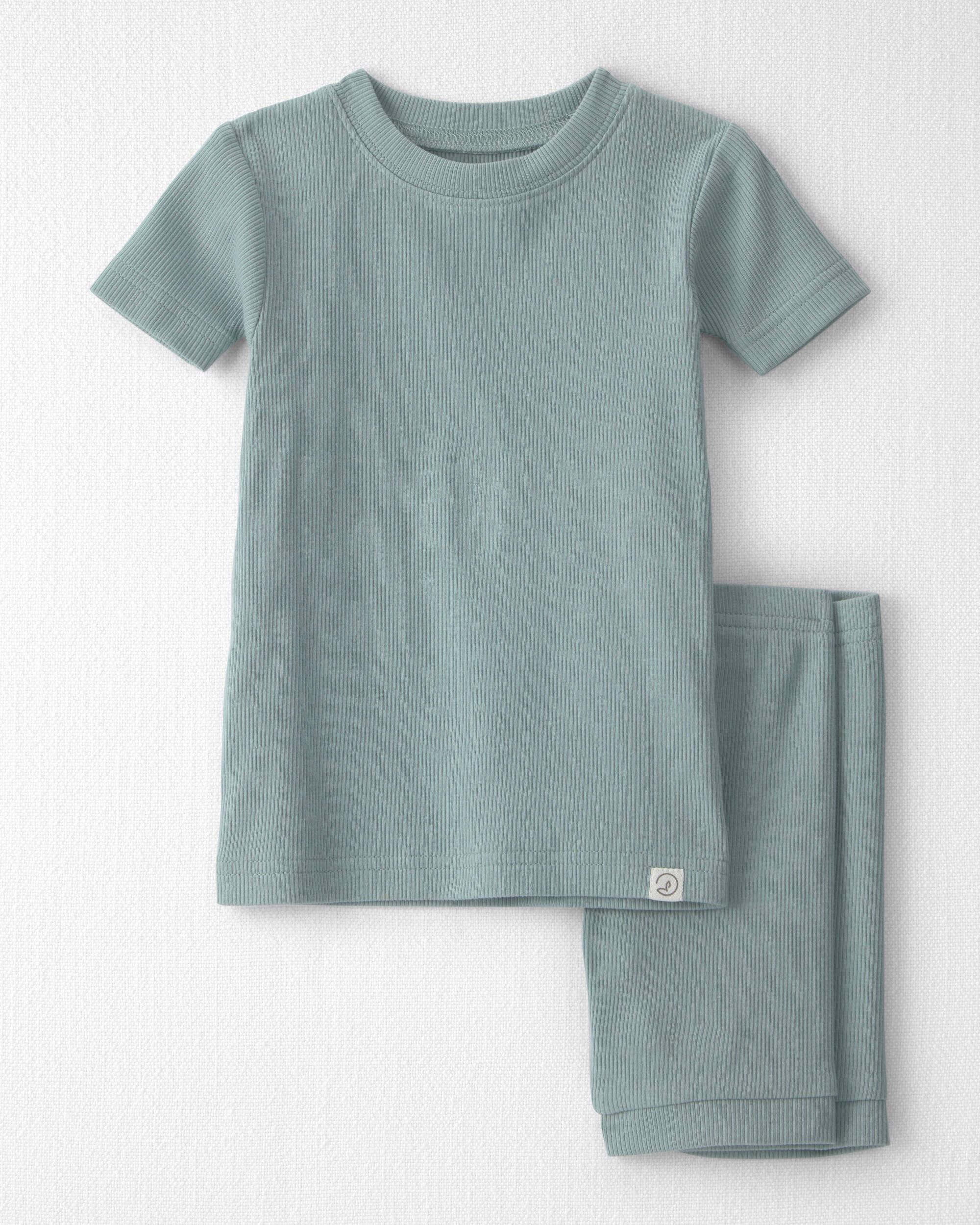 Baby 2-Piece Organic Cotton Ribbed Pyjamas