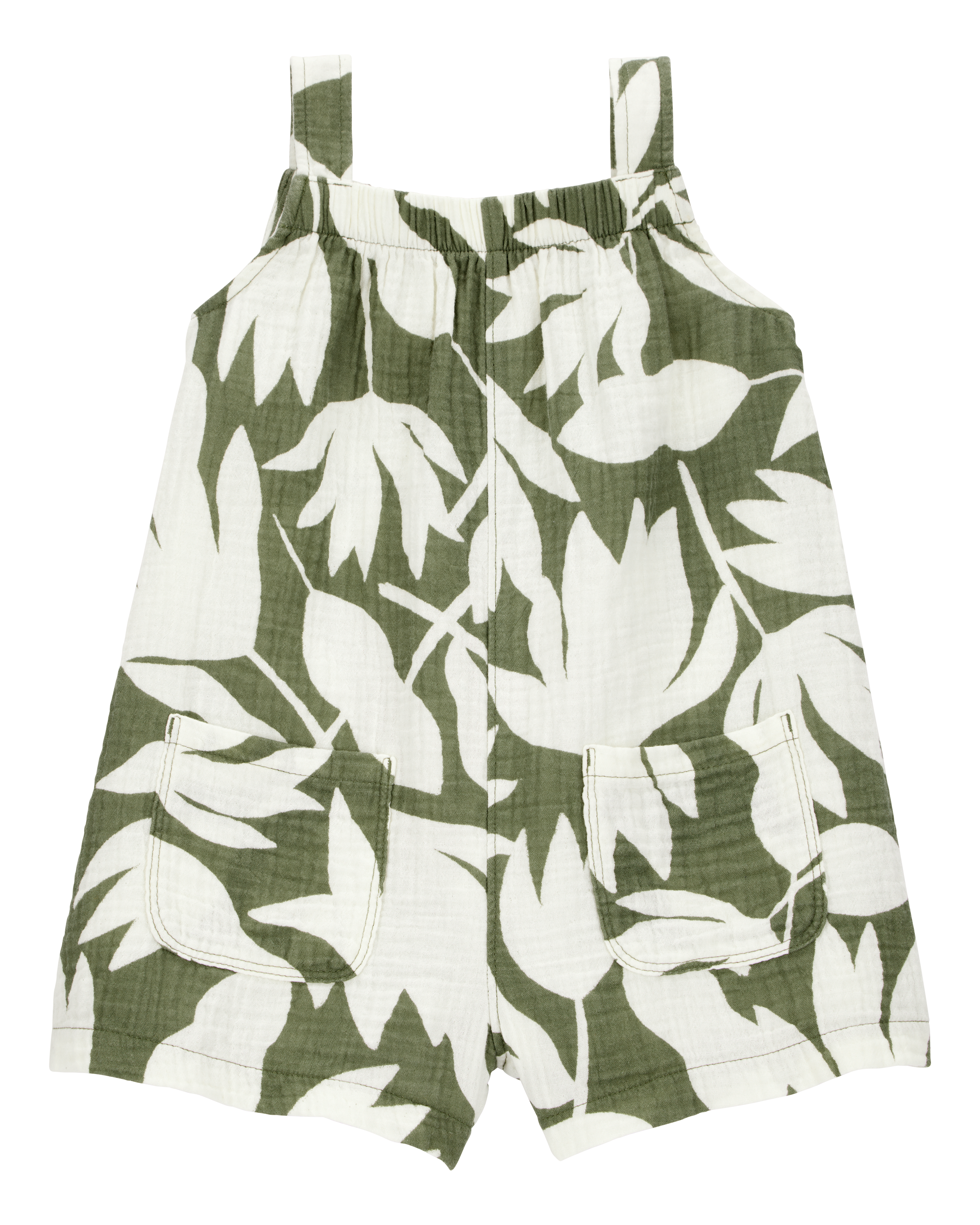 Baby Tropical Floral Sleeveless Romper