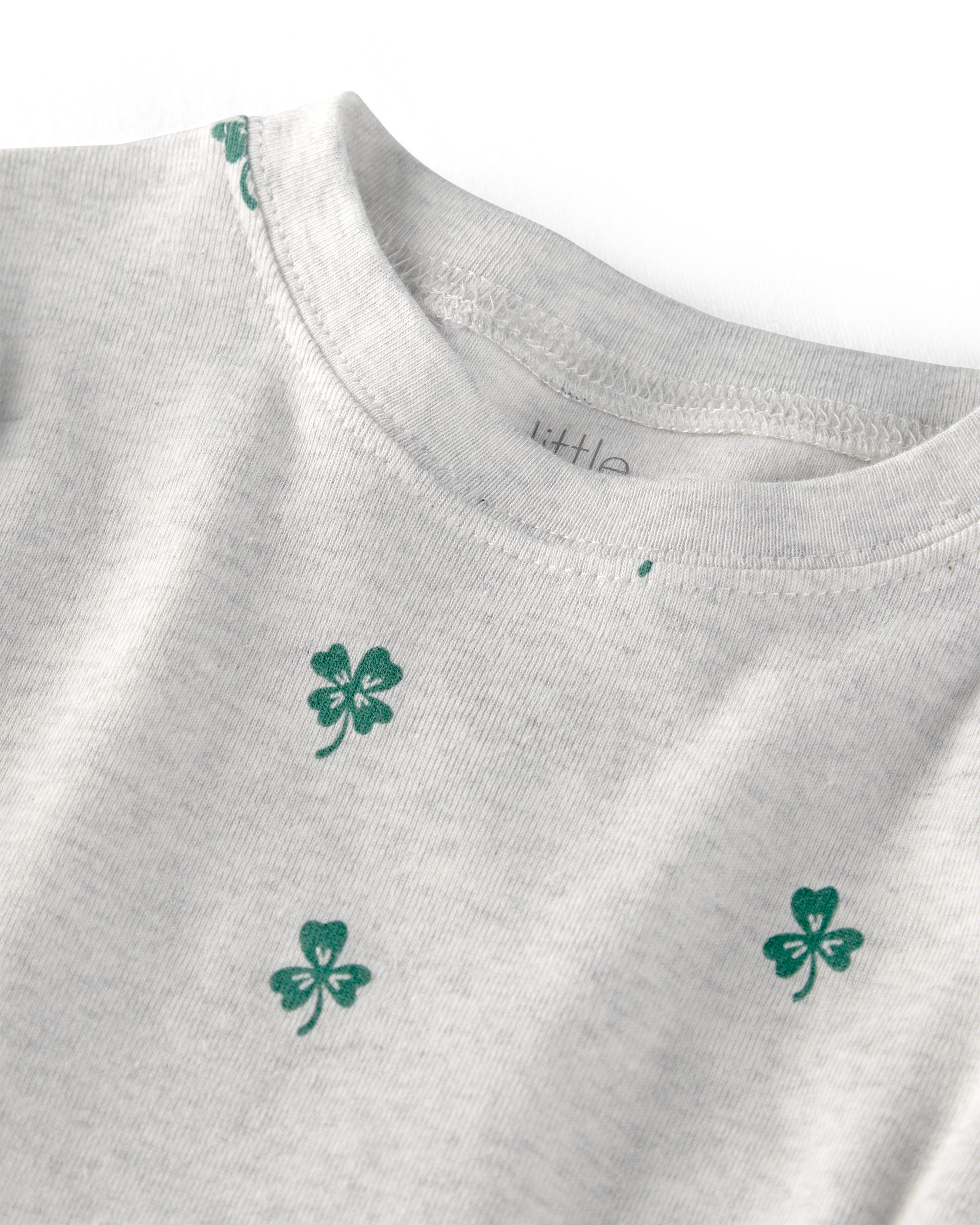 Toddler Organic Cotton Pyjamas Lucky Clovers Print