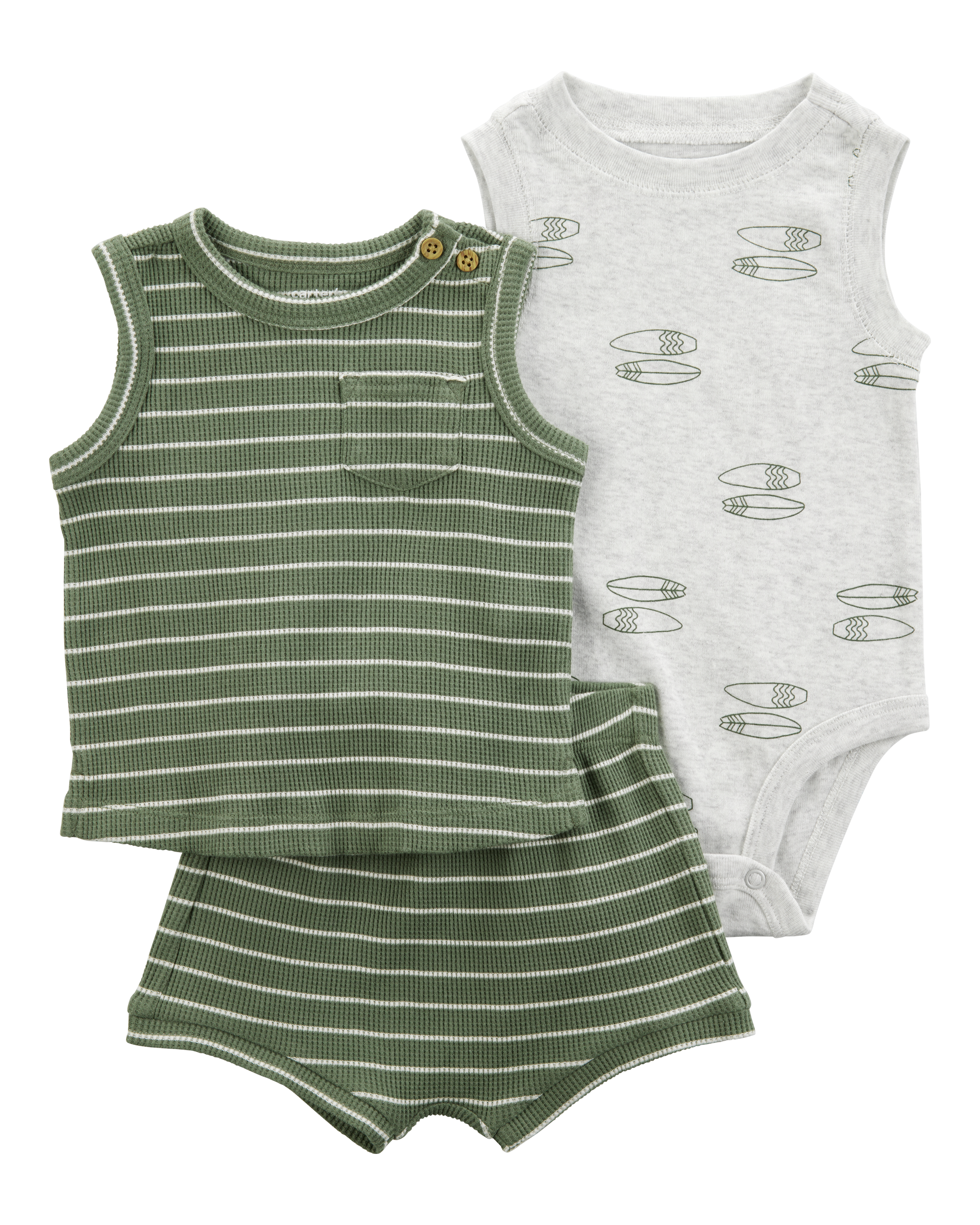 Baby 3-Piece Surfboard Little Short Set
