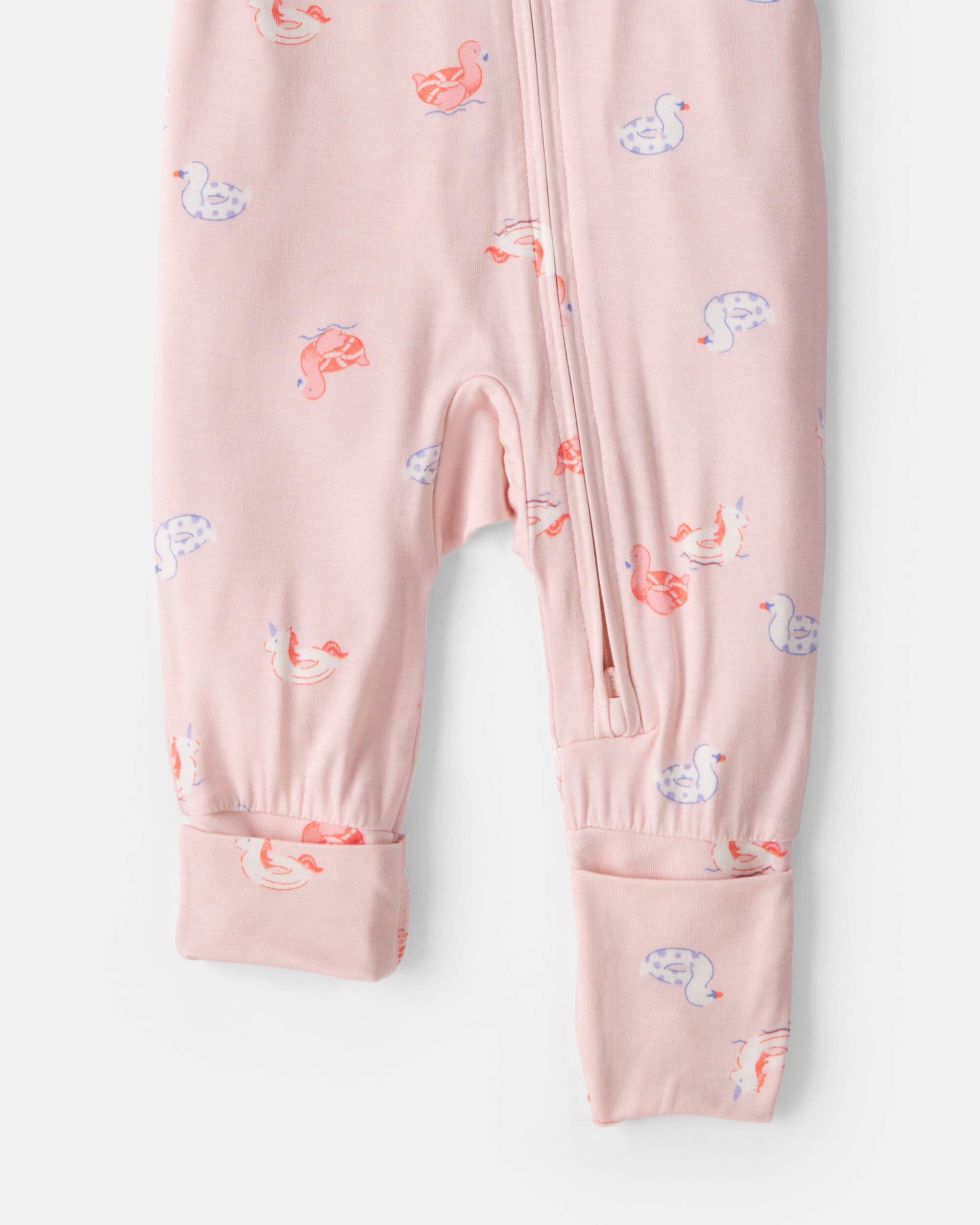 Baby Girl Flamingo PurelySoft™ 2-Way Zip Sleeper - Pink