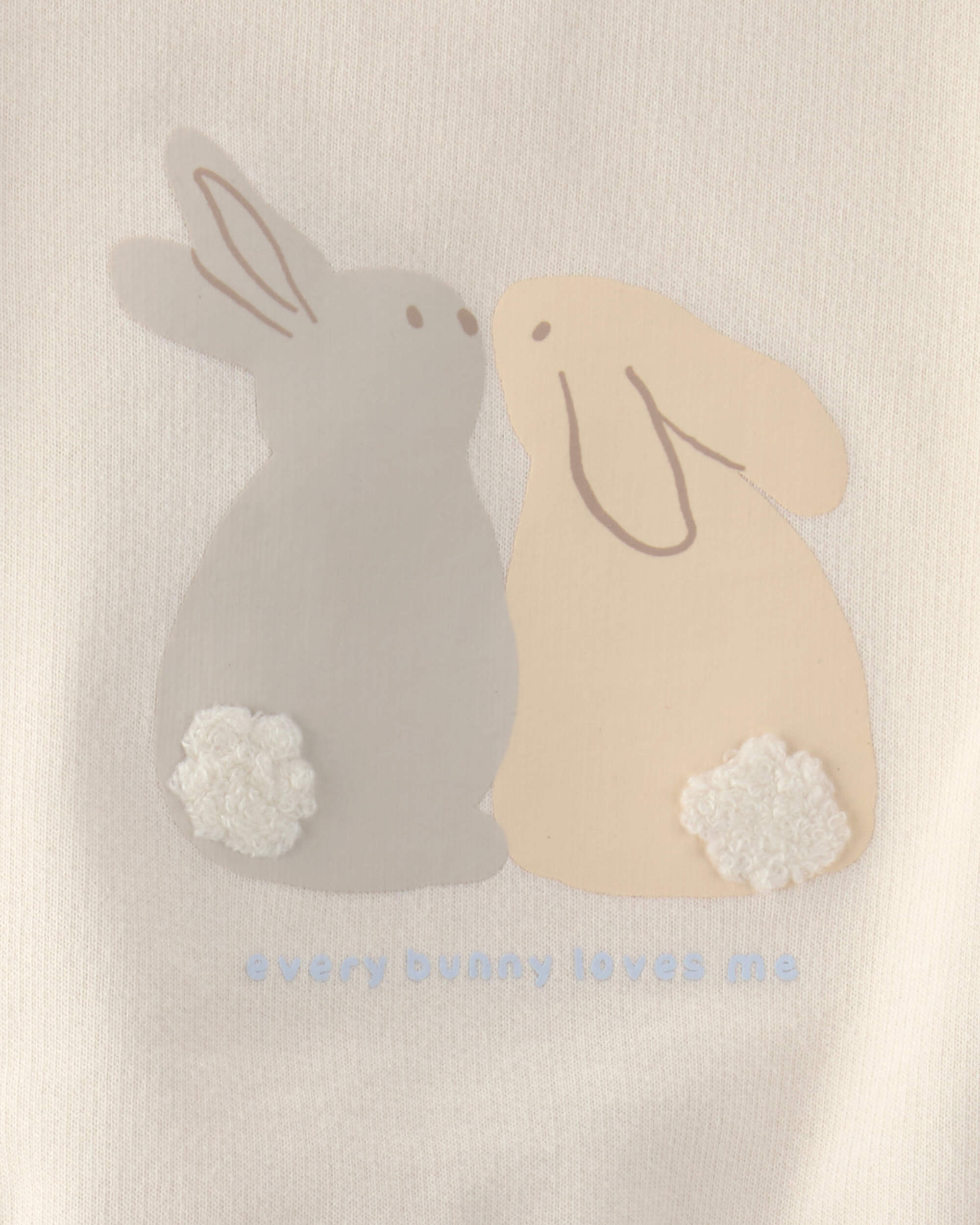 Baby 2-Piece Easter Bunny French Terry Tee & Pant Set - Cream