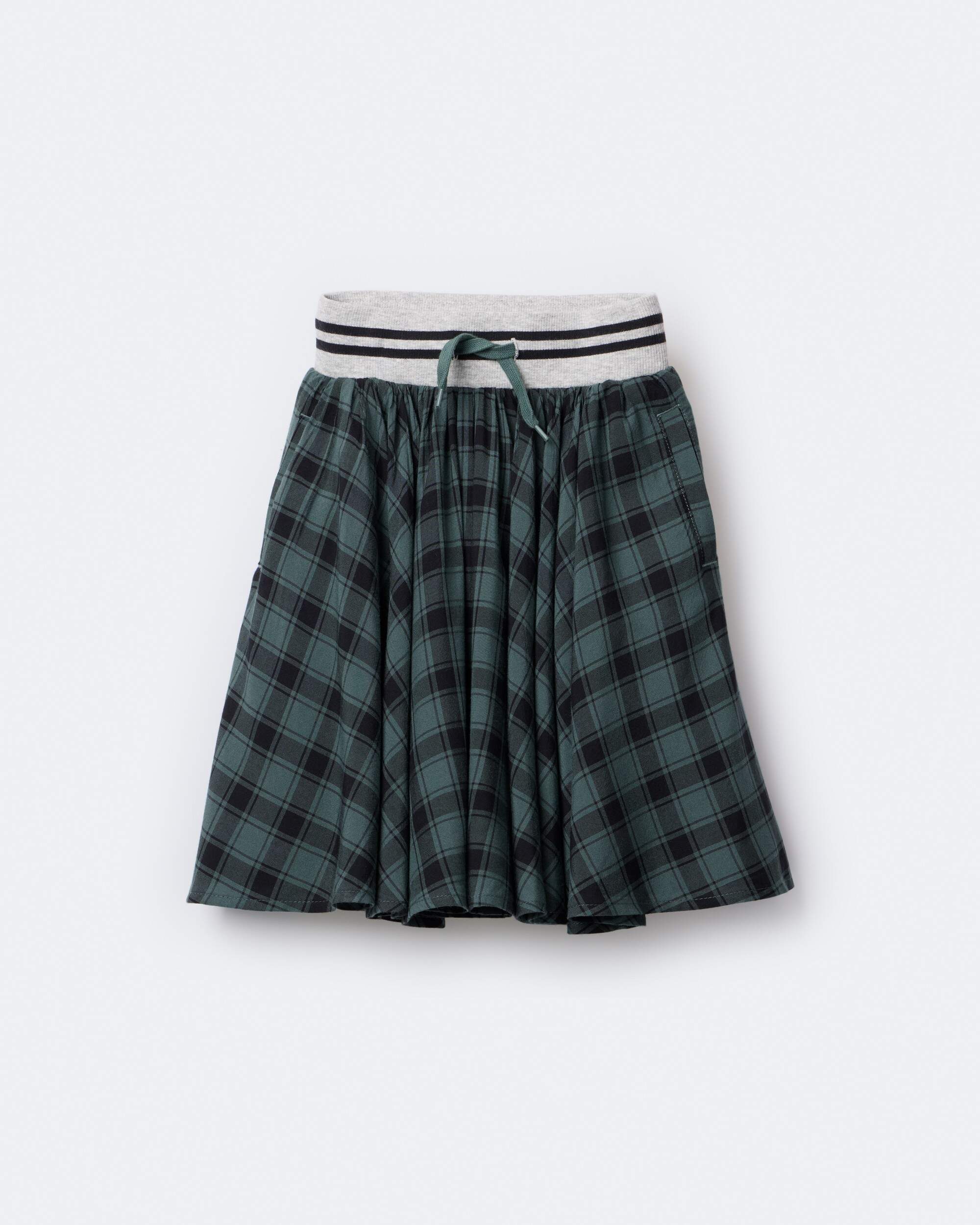 Toddler Girl Avenue Twirl™ Midi Skirt Plaid - Green/Black