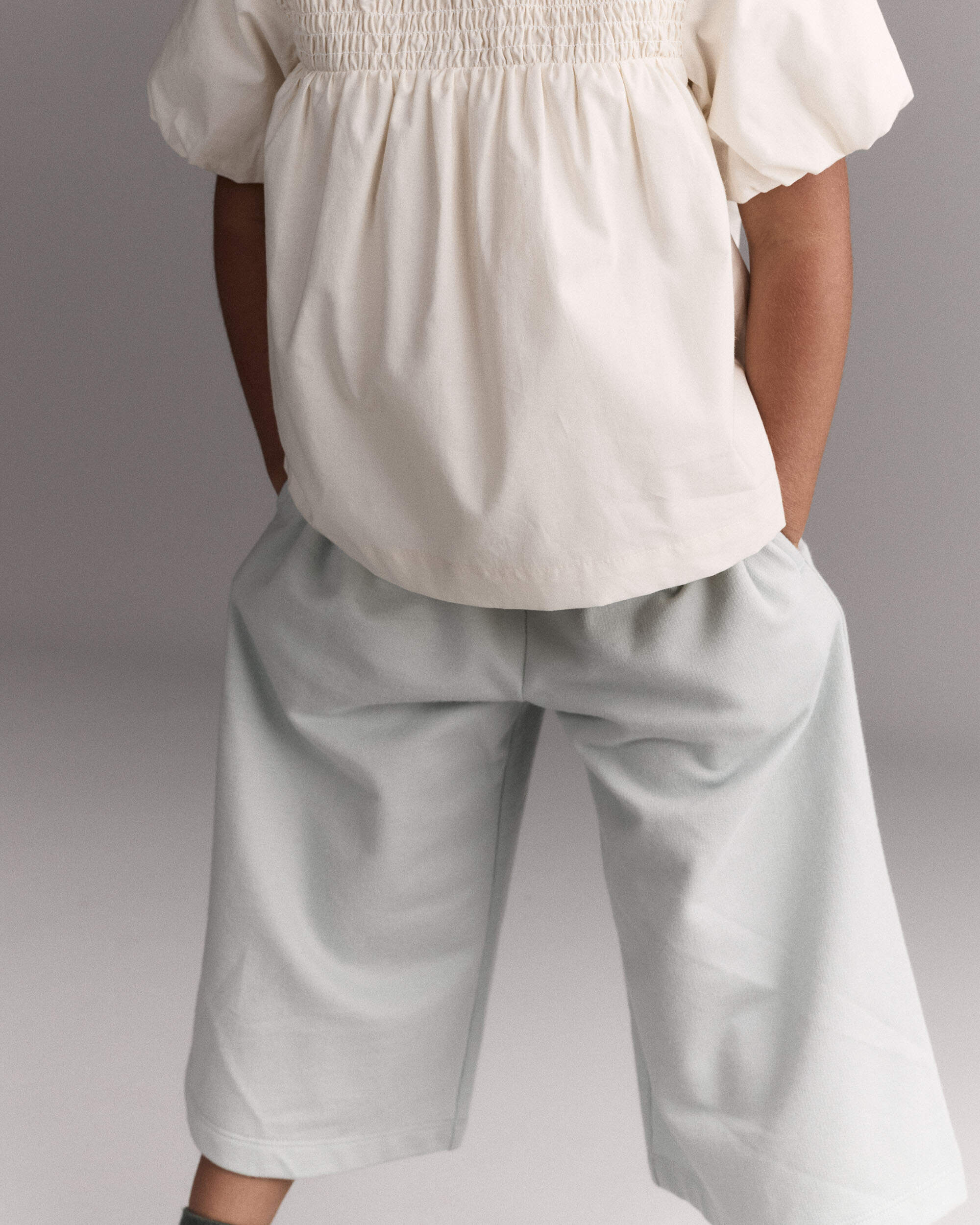 Toddler Girl Wide-Leg Drape Pant - Light Blue