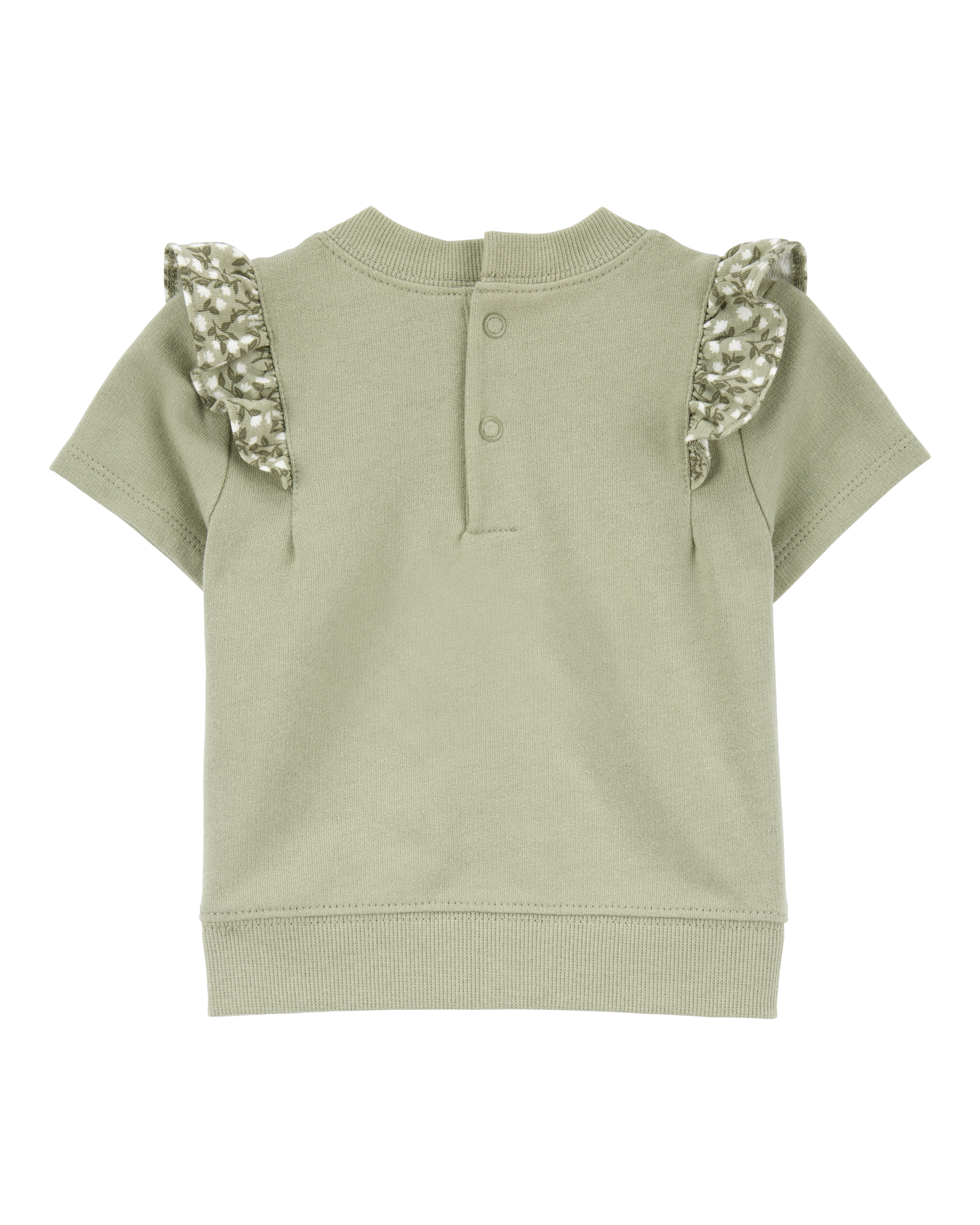 Baby Girl 3-Piece Floral Outfit Set - Green