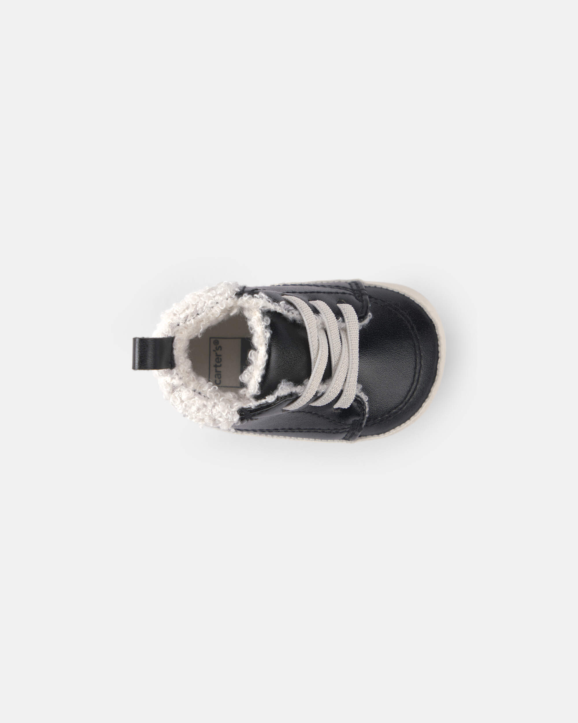 Baby Boy High Top Sneakers - Black