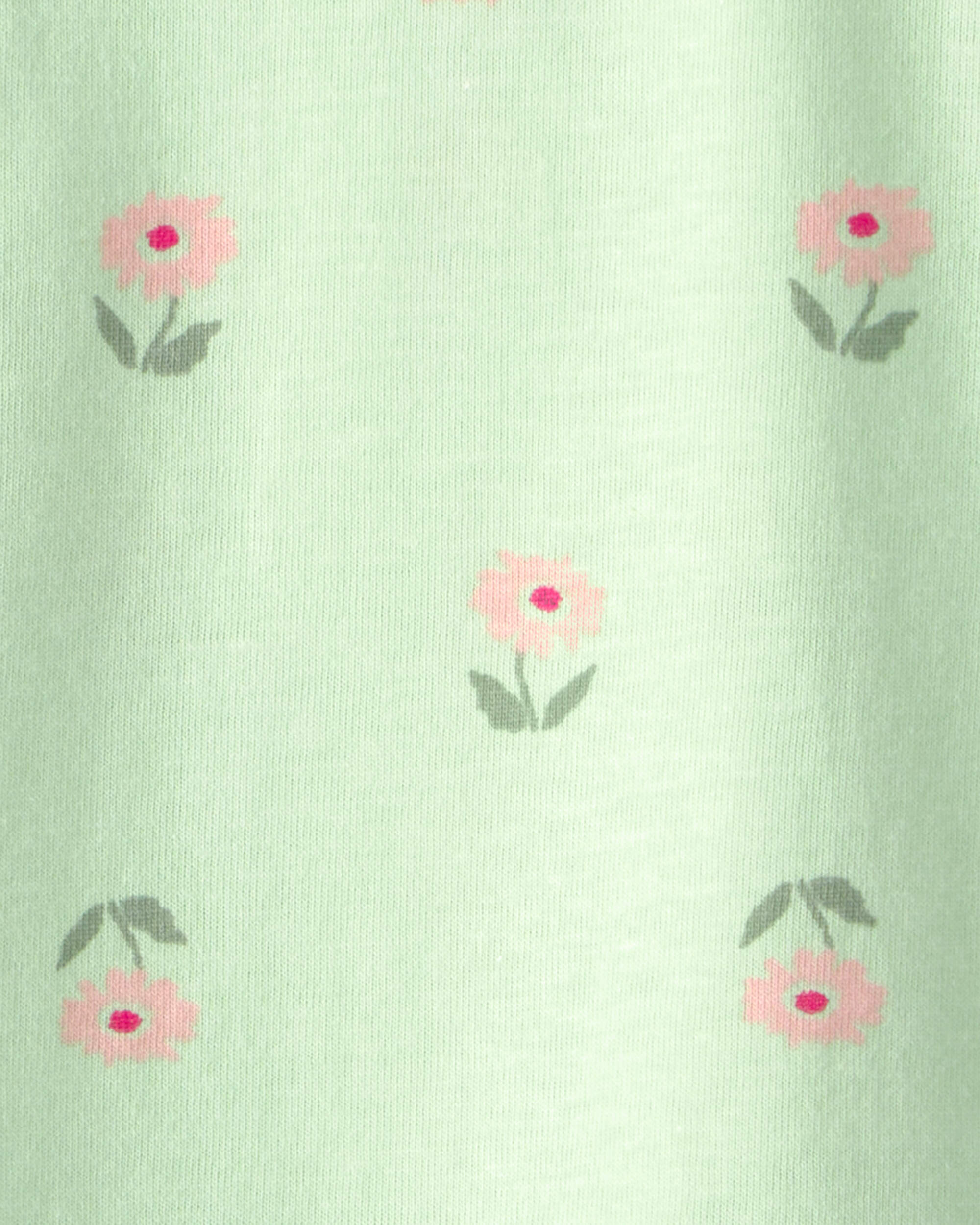 Baby Girl Floral Top - Green