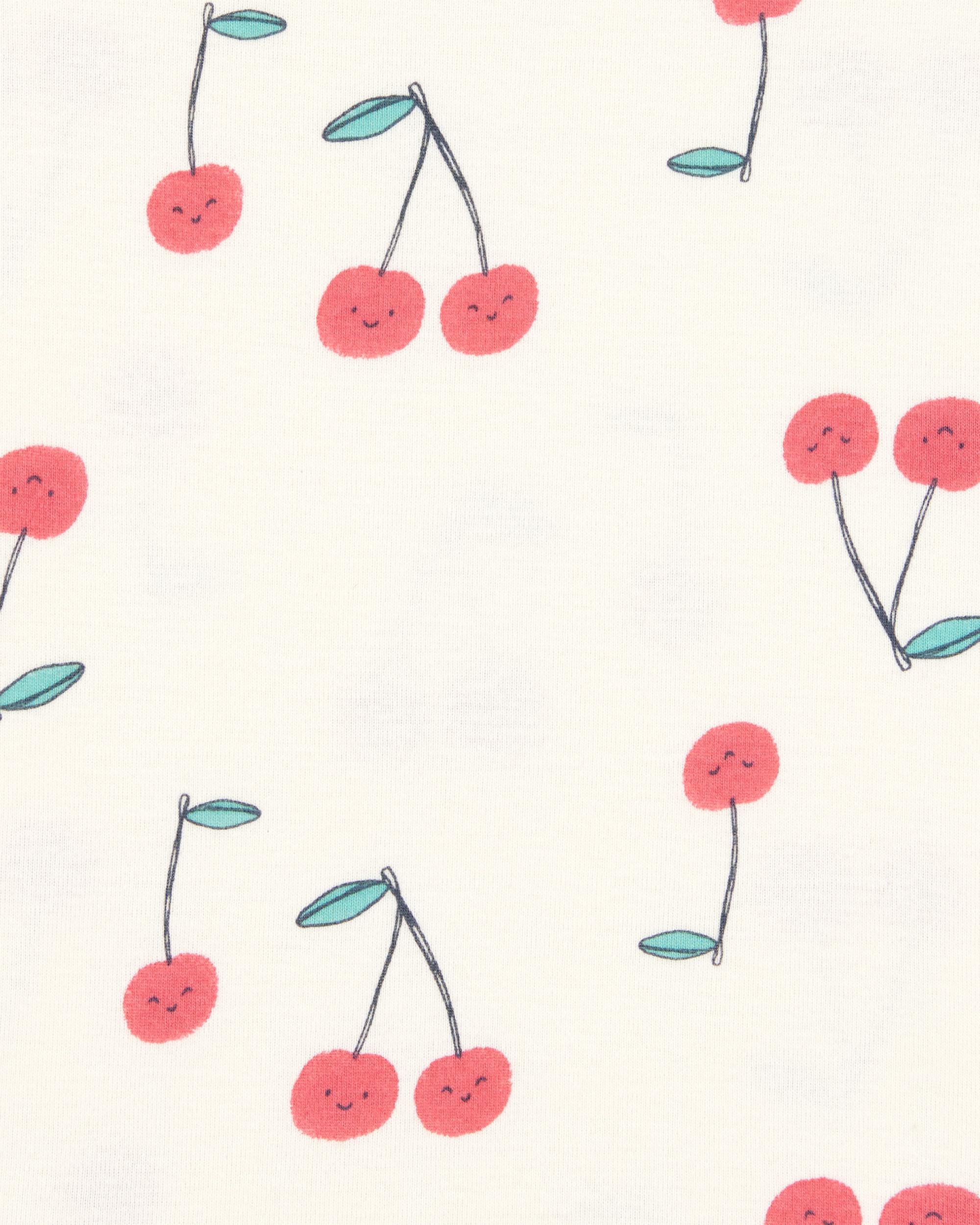 Kid 4-Piece Cherry Cotton Pyjamas