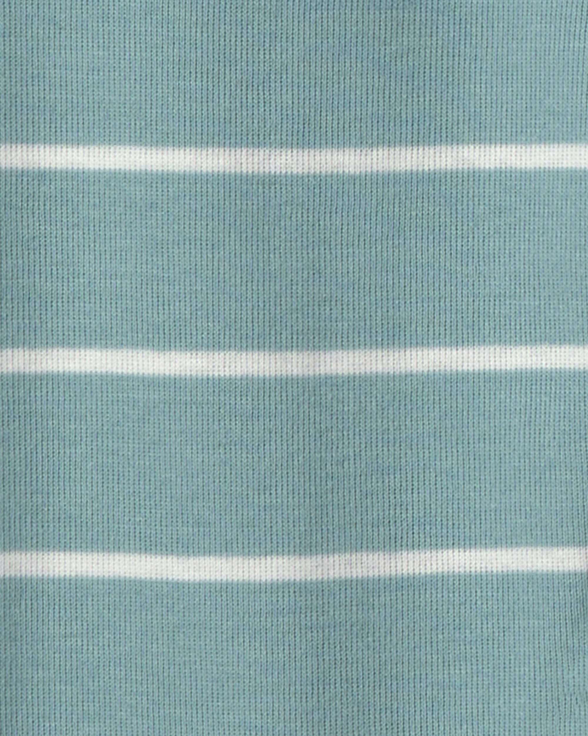 Toddler Boy 4-Piece Monster 100% Cotton Snug Fit Pyjama Set - Teal/Cream