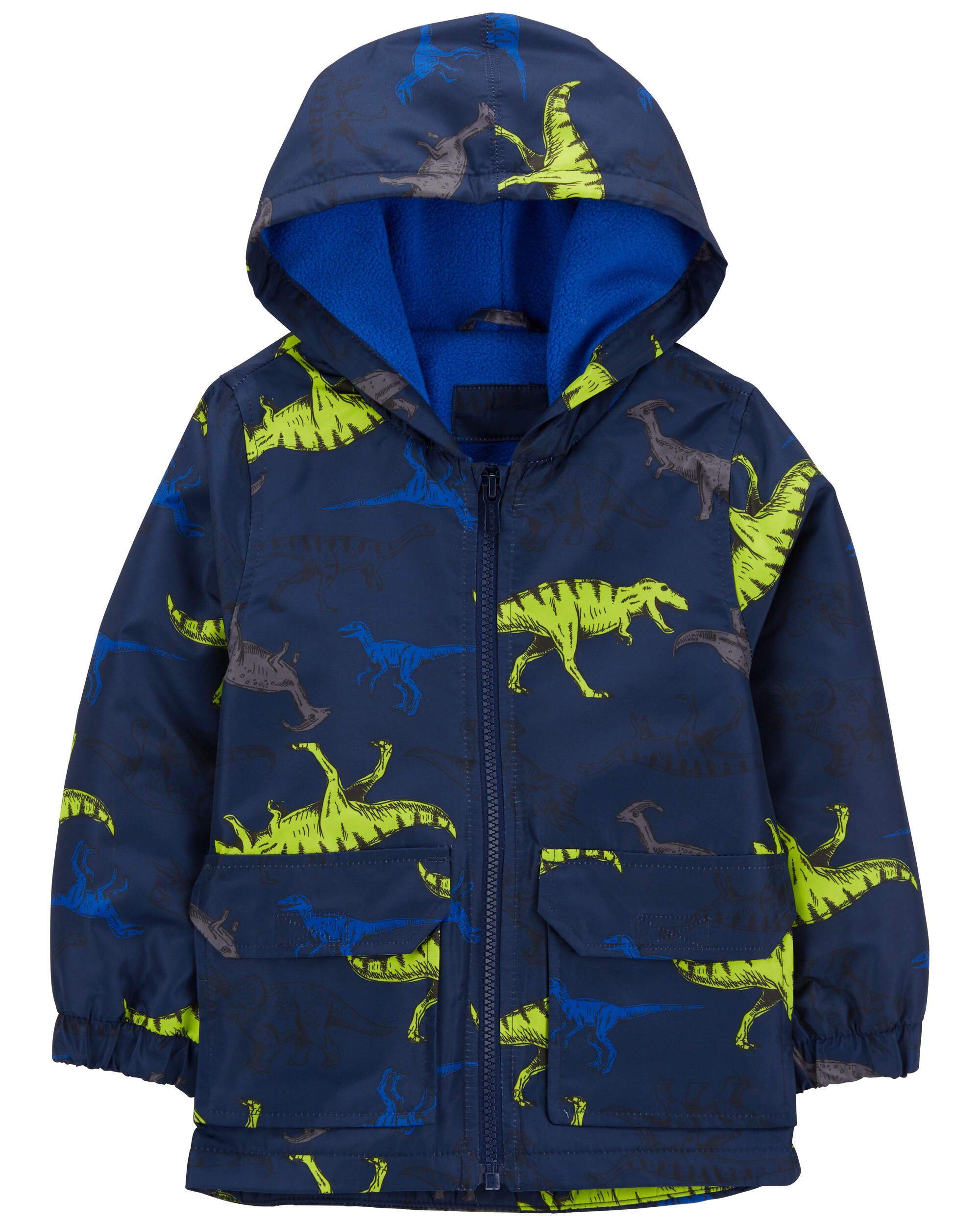 Multi Toddler Dino Print Rain Jacket | Carter's Oshkosh Canada
