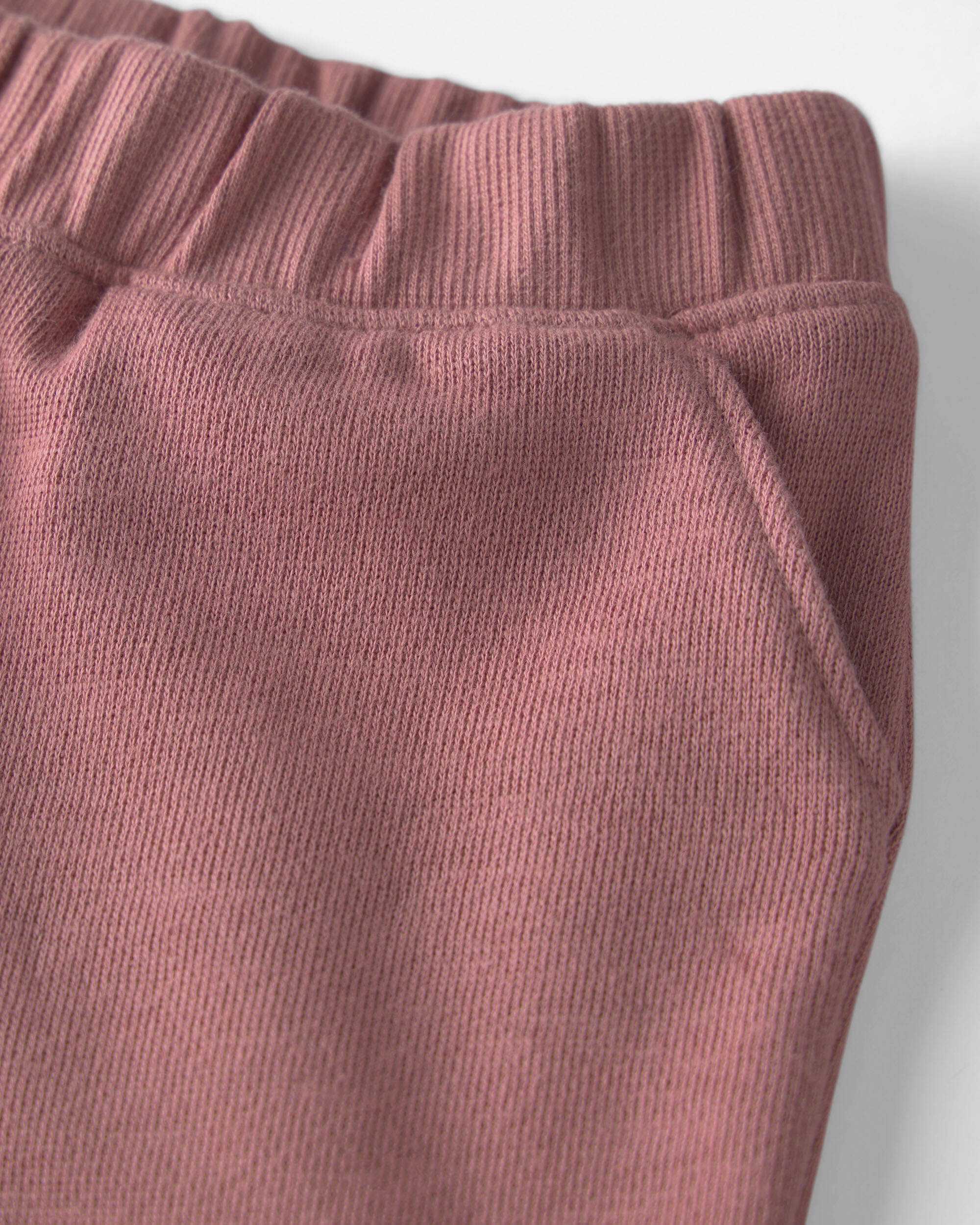 Baby Girl 2-Piece Organic Cotton French Terry Top & Pant Set