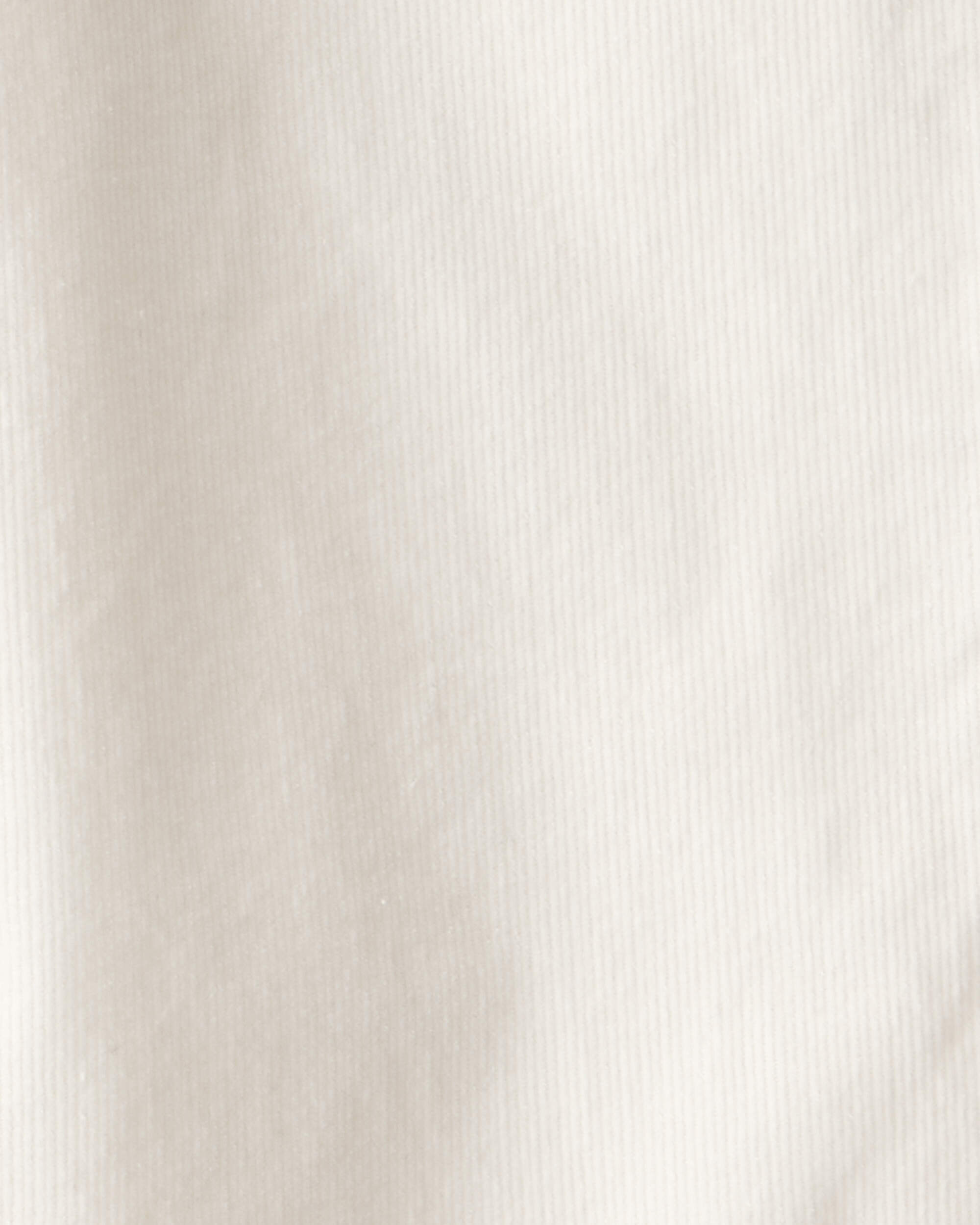 Girls Corduroy Wide-Leg Pants - Ivory