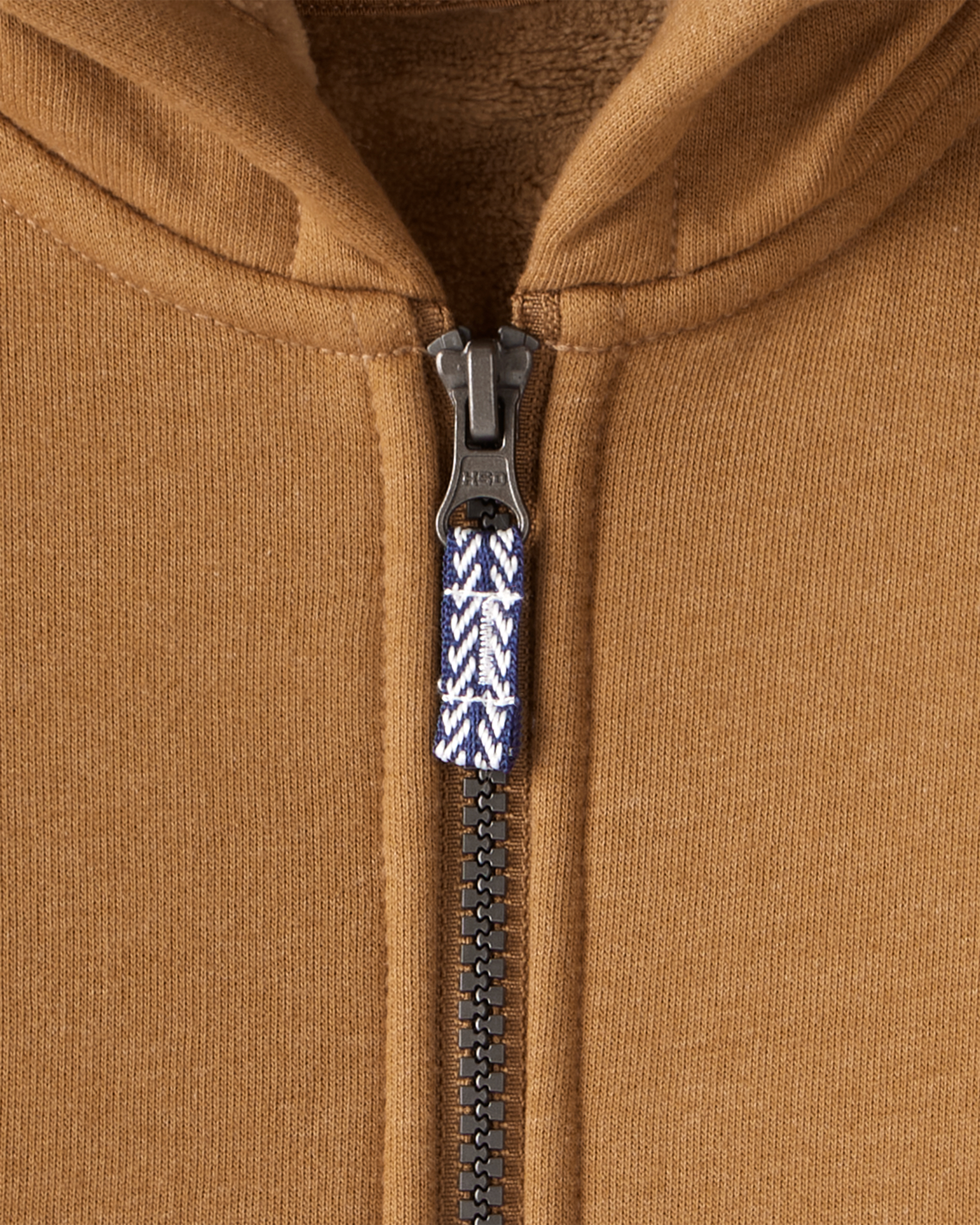 Toddler Boy Long-Sleeve Hooded Zip-Up Jacket - Brown