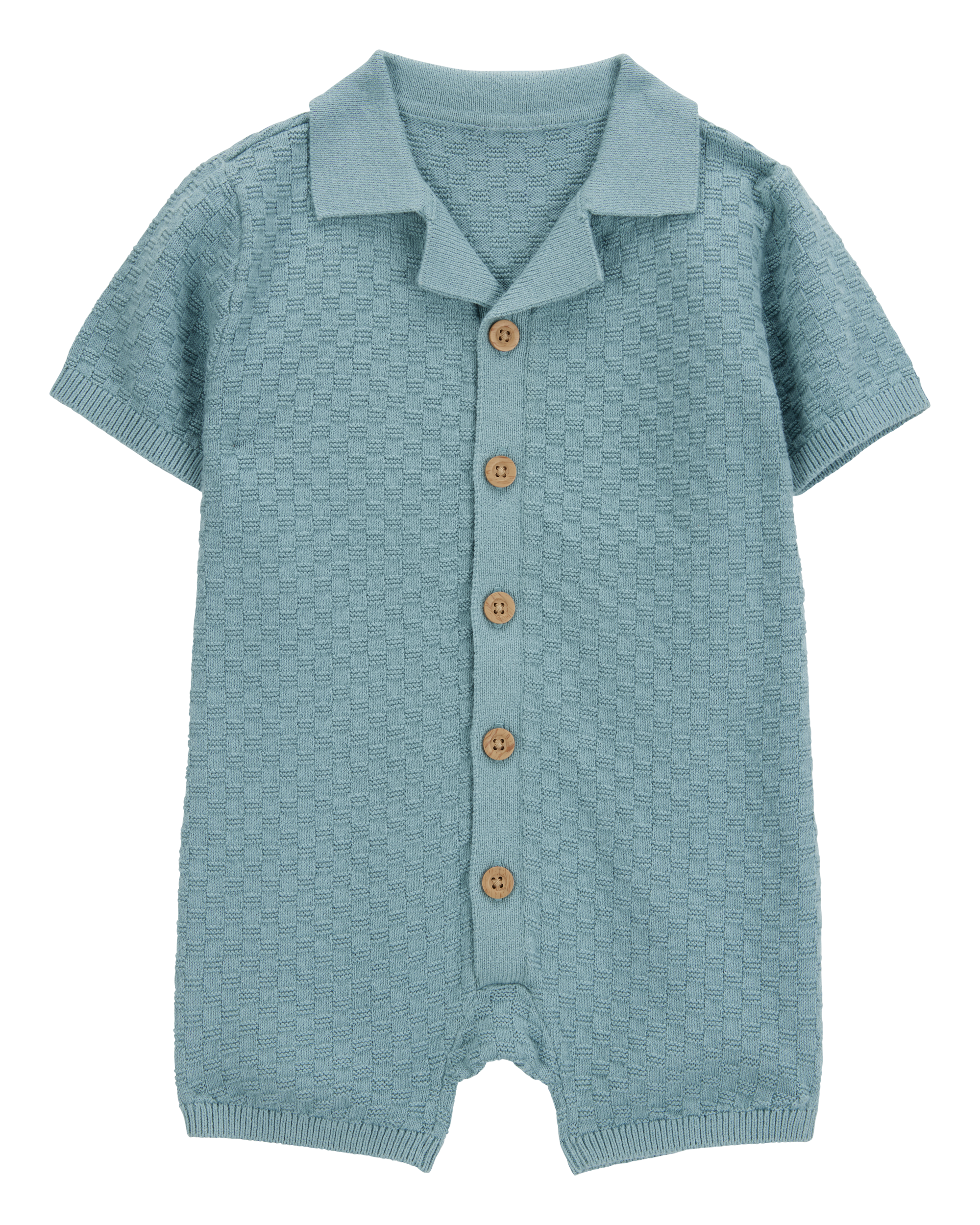Baby Button-Front Sweater Romper