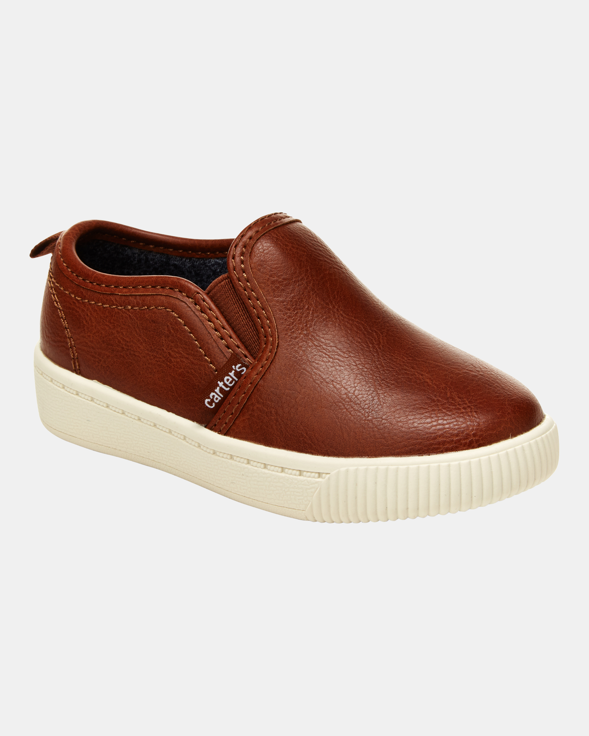 Toddler Faux Leather Casual Sneakers