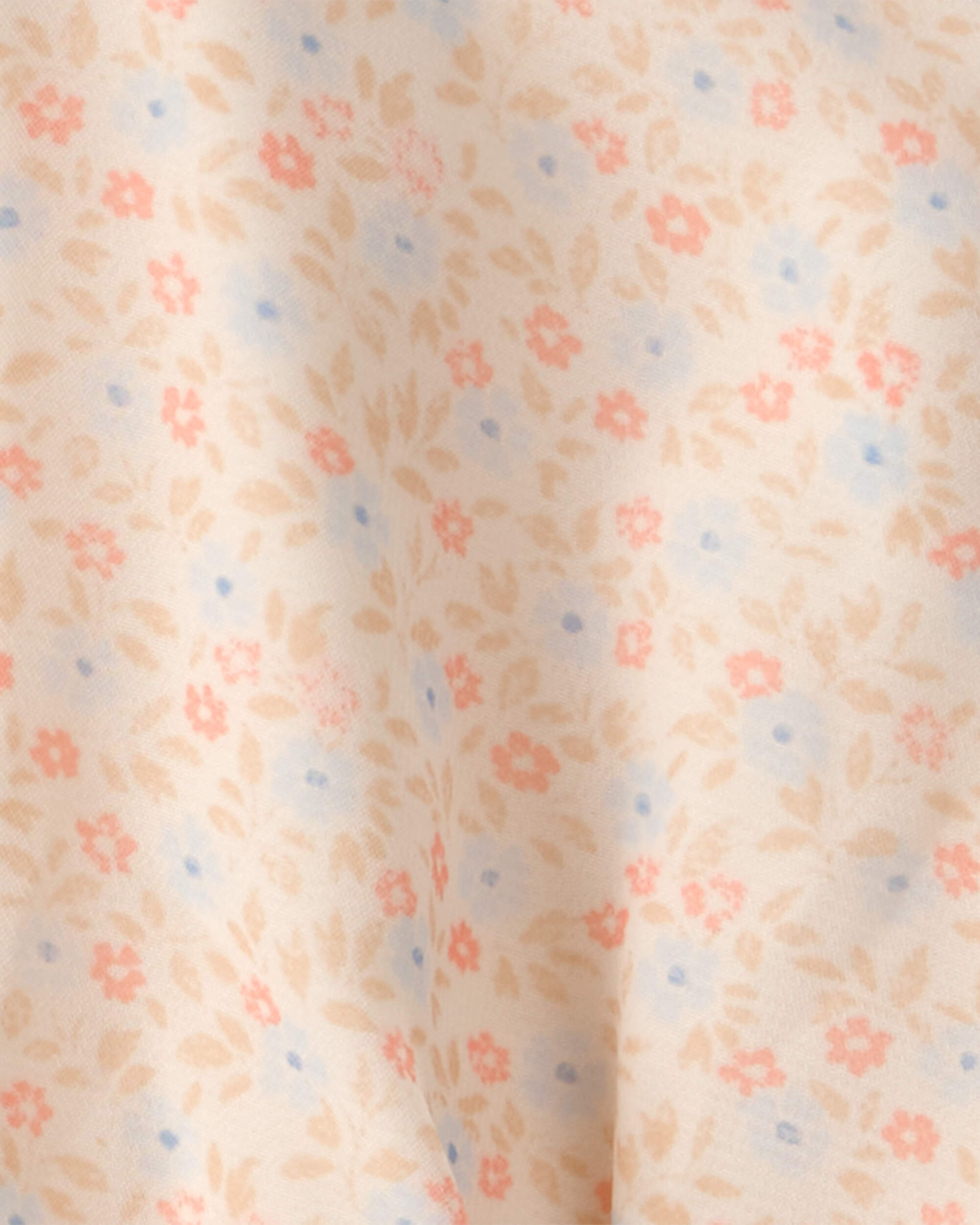 Girls Floral Smocked Dress - Pink