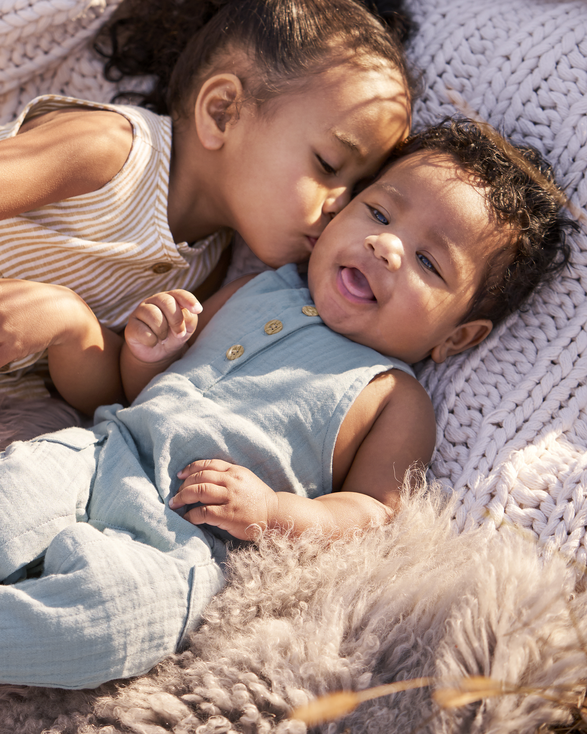 Baby Boy Organic Cotton Gauze Overall Jumpsuit