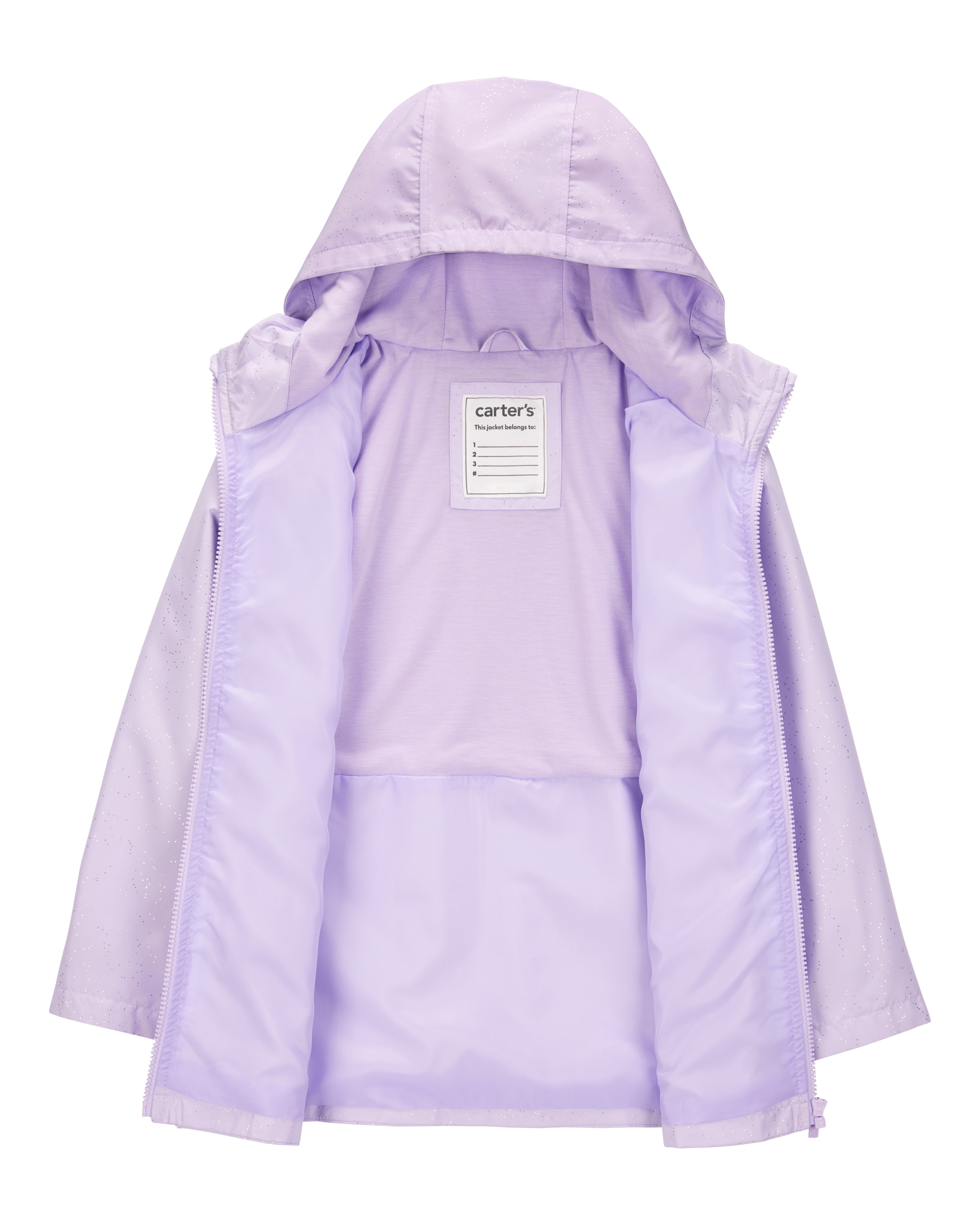 Heart Pockets Rain Jacket - Purple