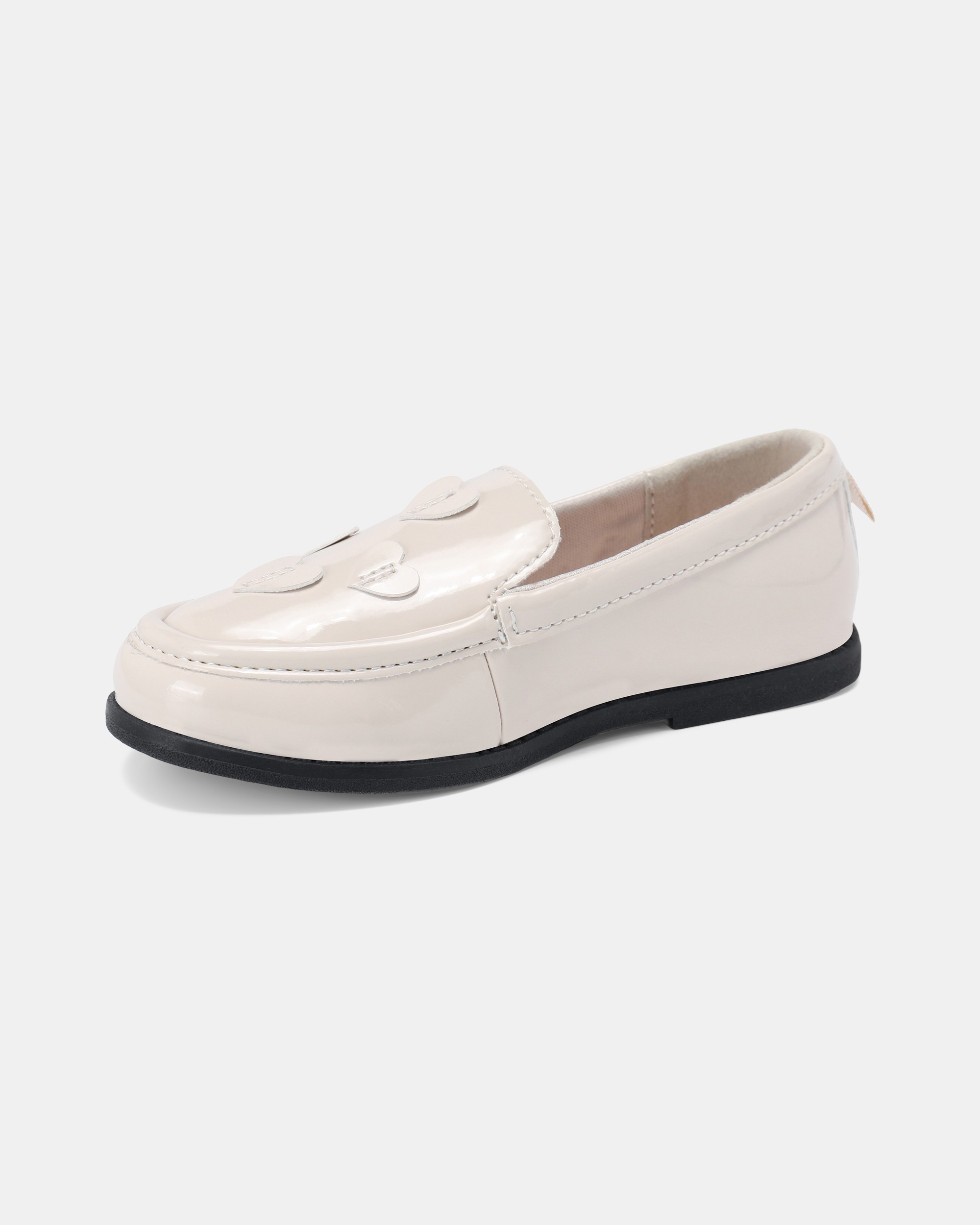 Toddler Girl Heart Dress Shoes - Cream