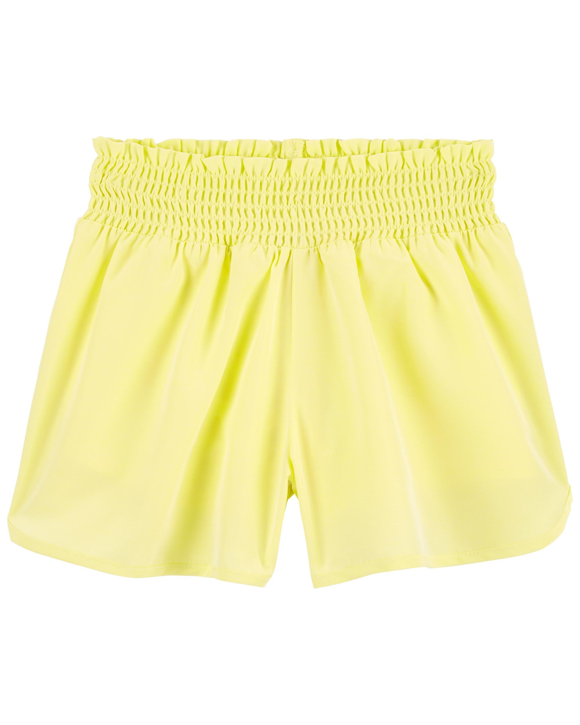 Kids Girls Kid Smocked Shorts in Moisture Wicking Active Fabric 4 OshKosh Bgosh
