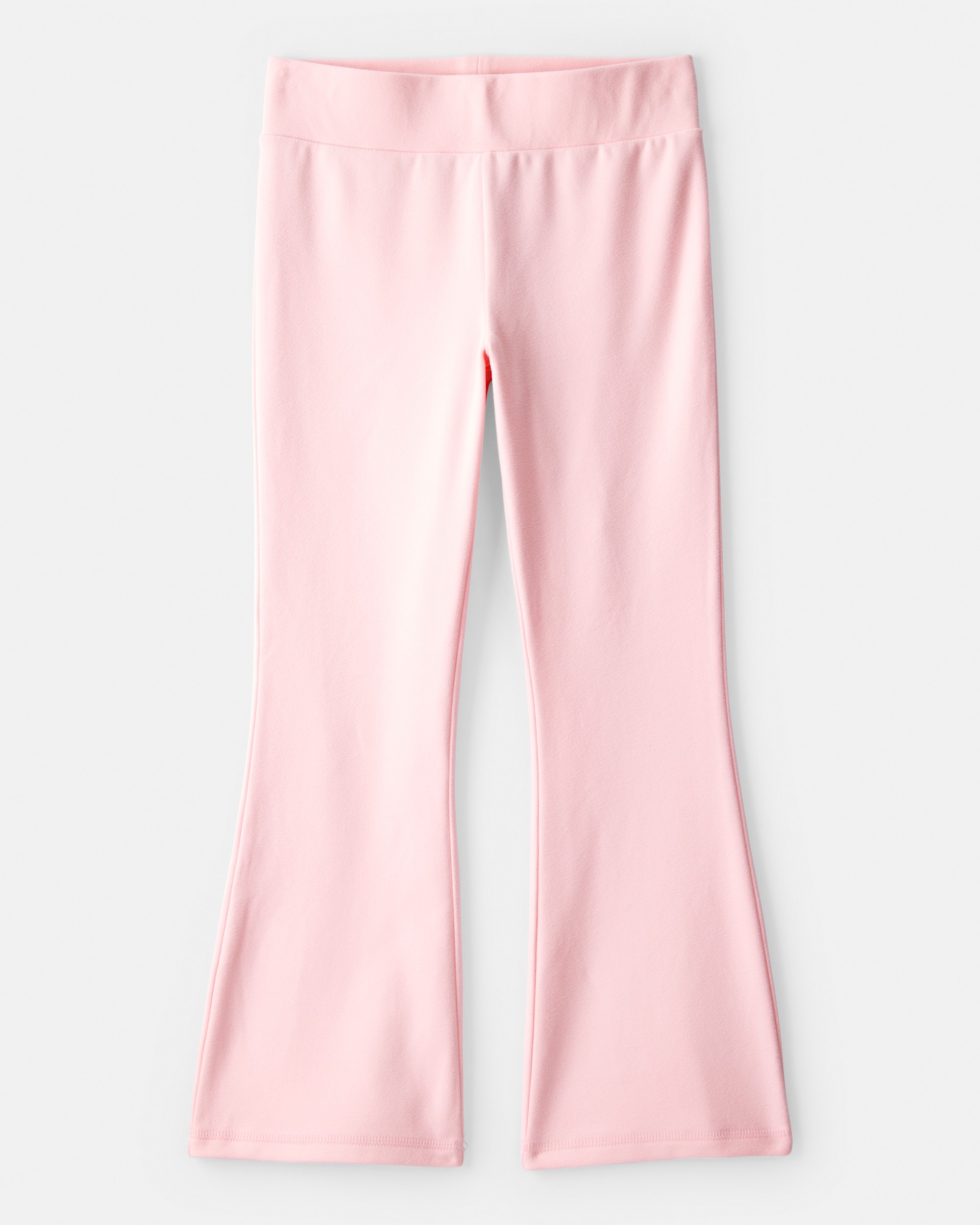 Girls Microfleece Flare Pants - Pink