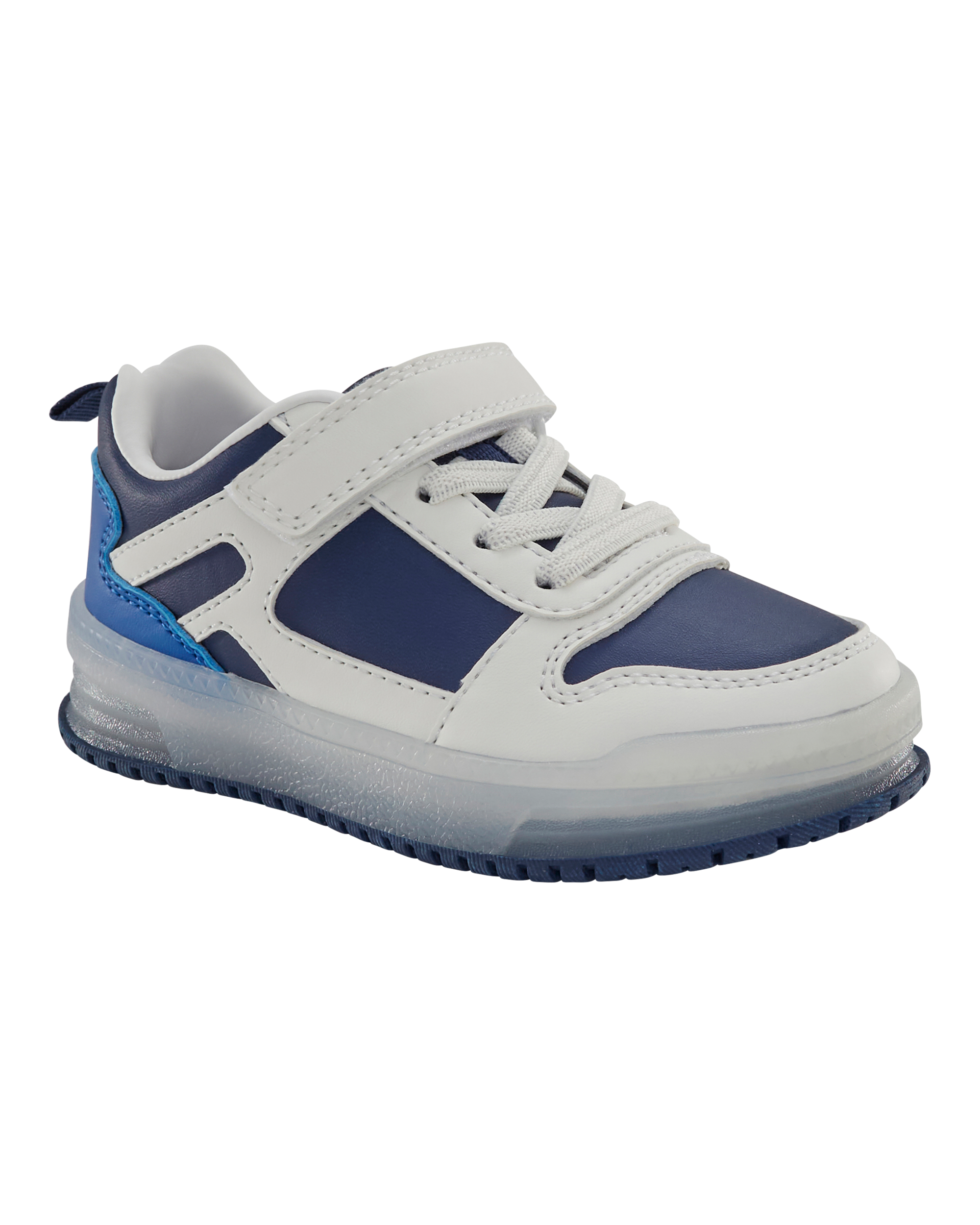 Toddler Light-Up Casual Sneakers - White/Navy