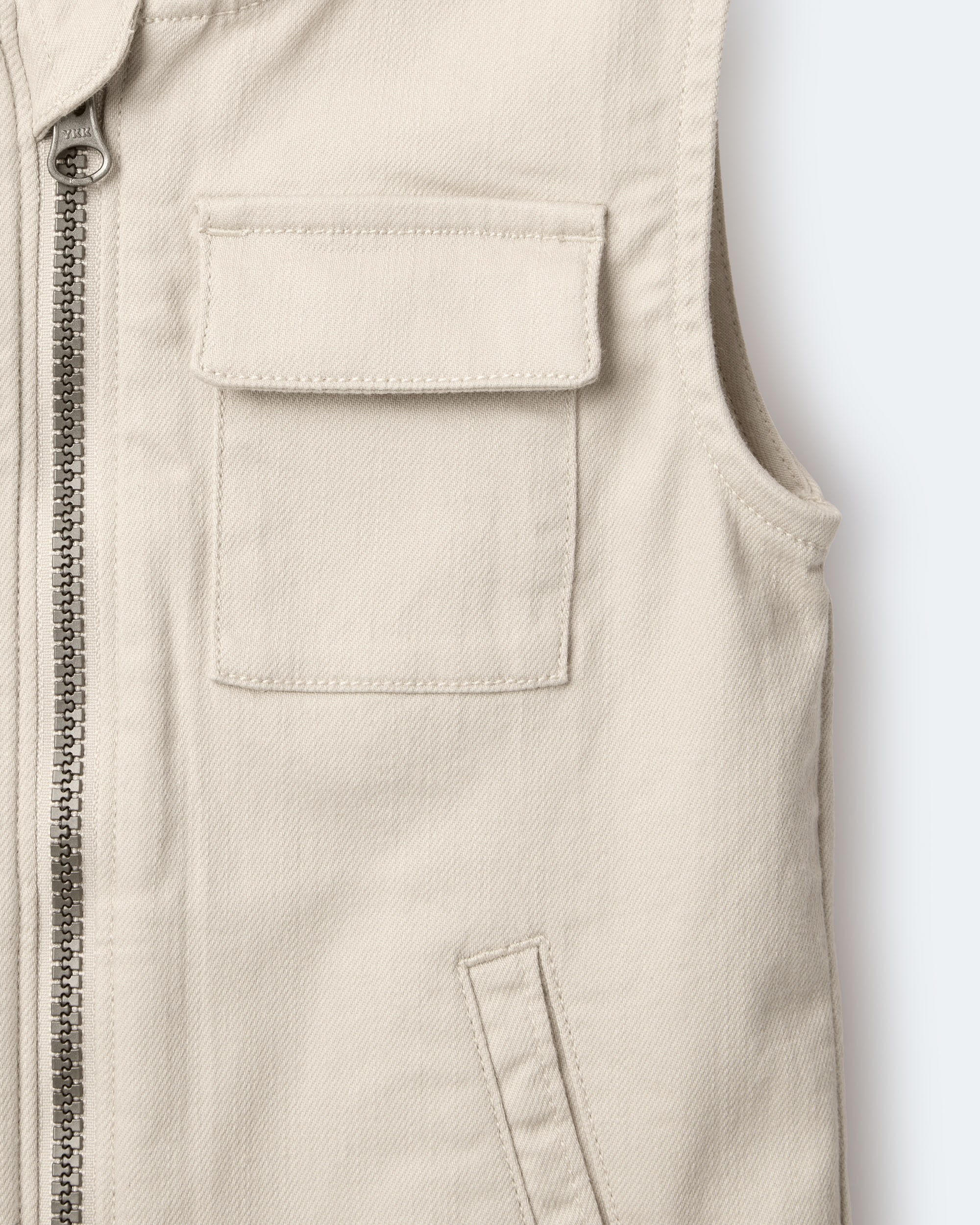 Toddler Zip-Up Vest - Khaki