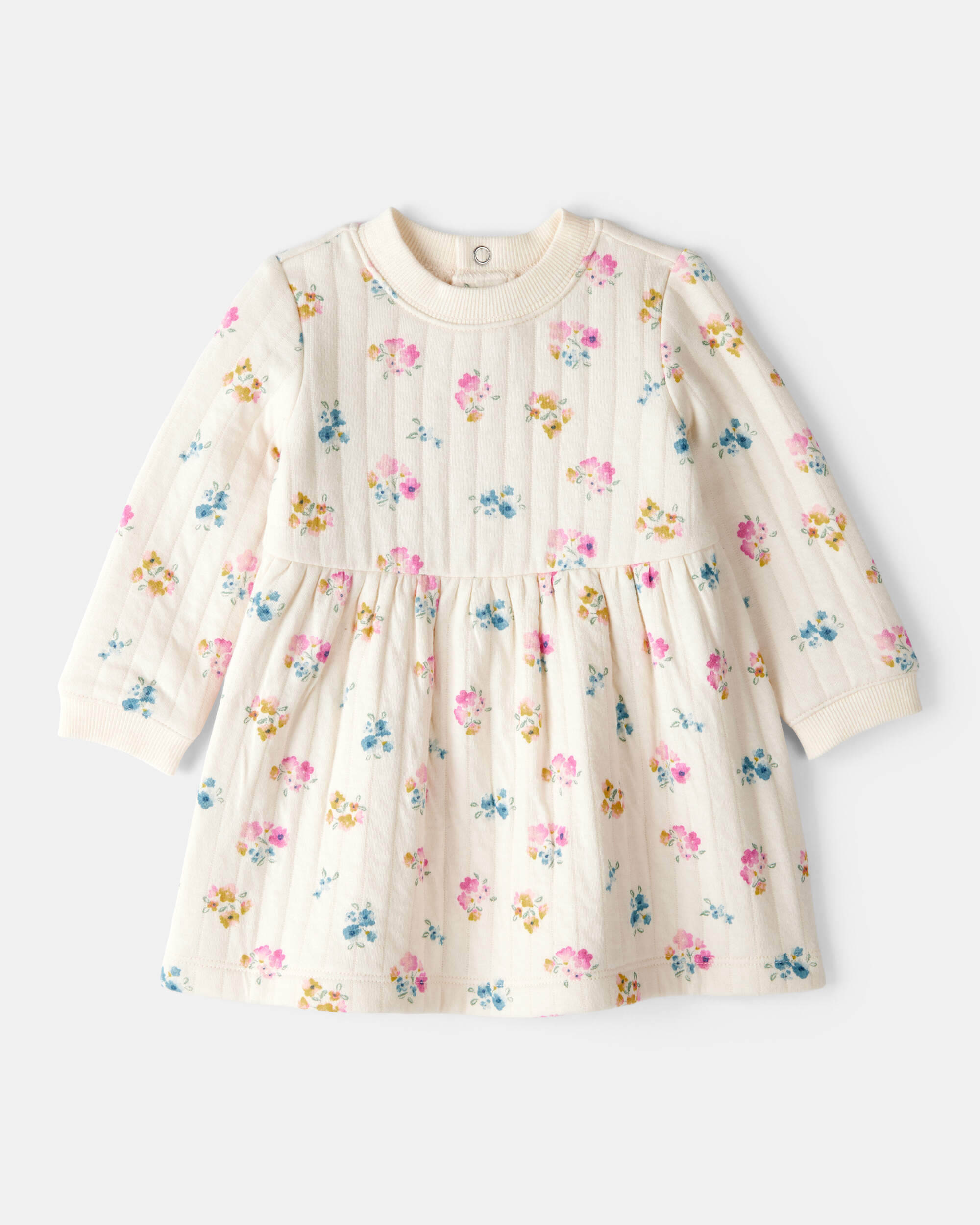 Baby Girl Floral Dress - Ivory