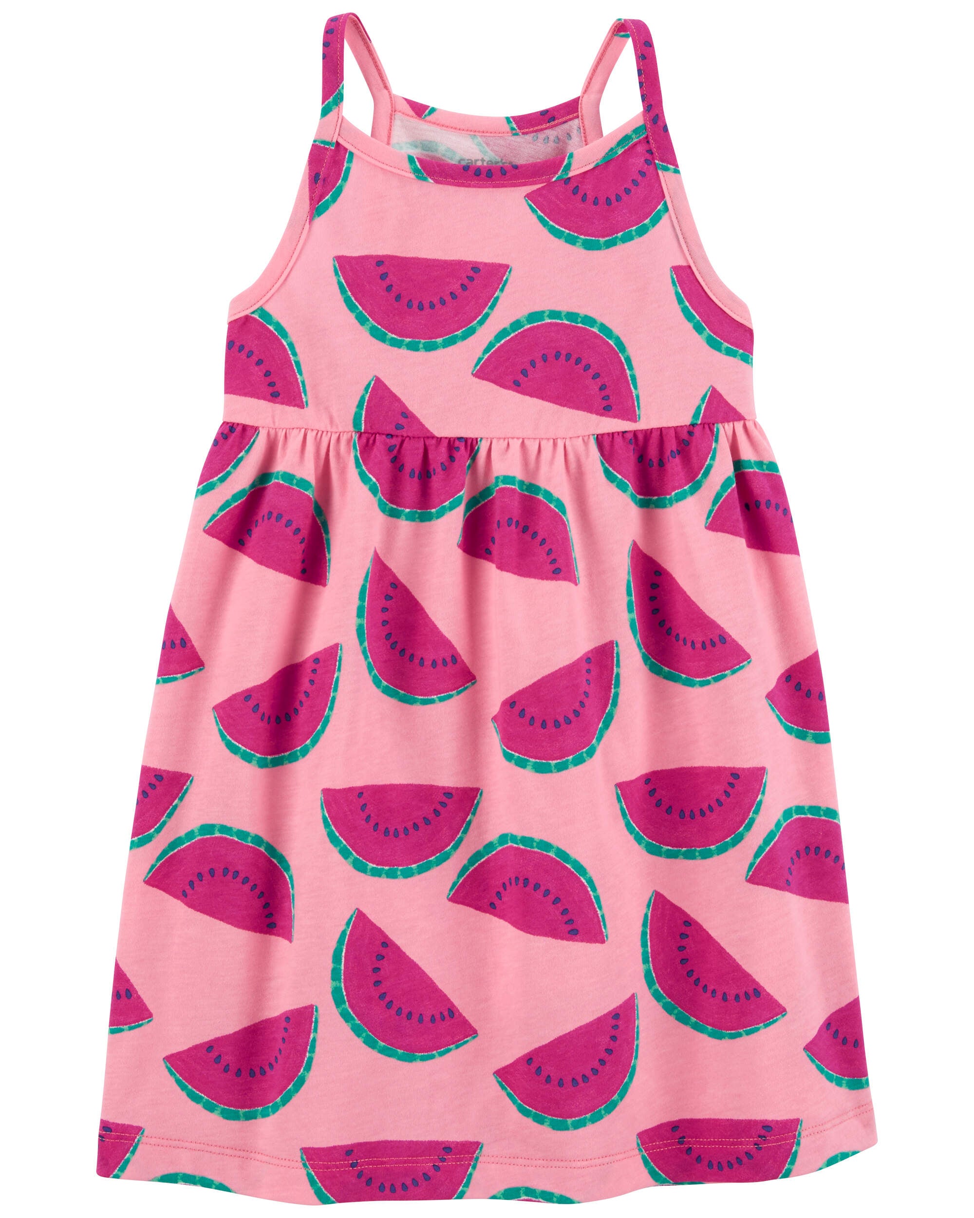 Pink Toddler Watermelon Tank Dress Carter s Oshkosh Canada