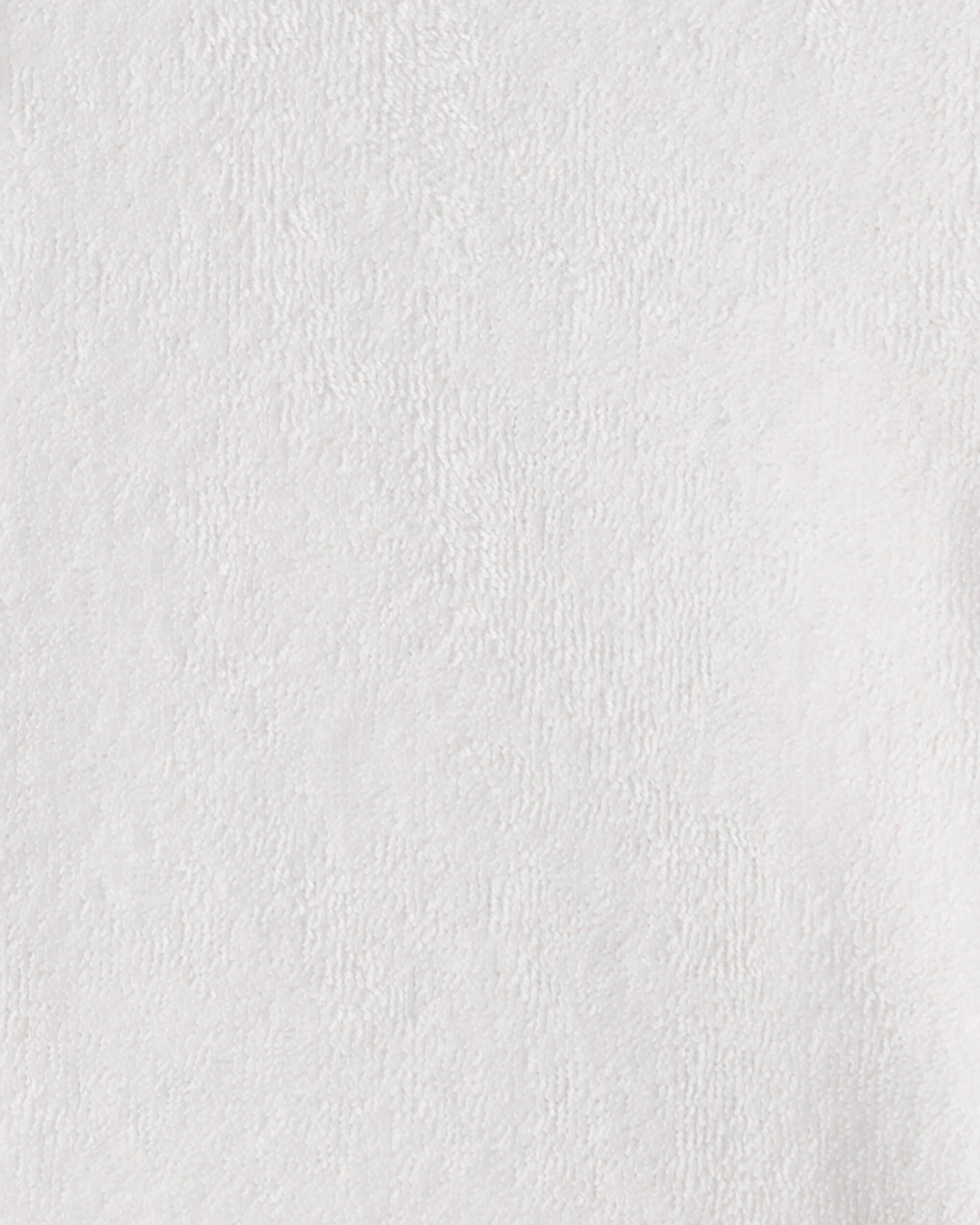 Baby Girl Terry Cover Up - White