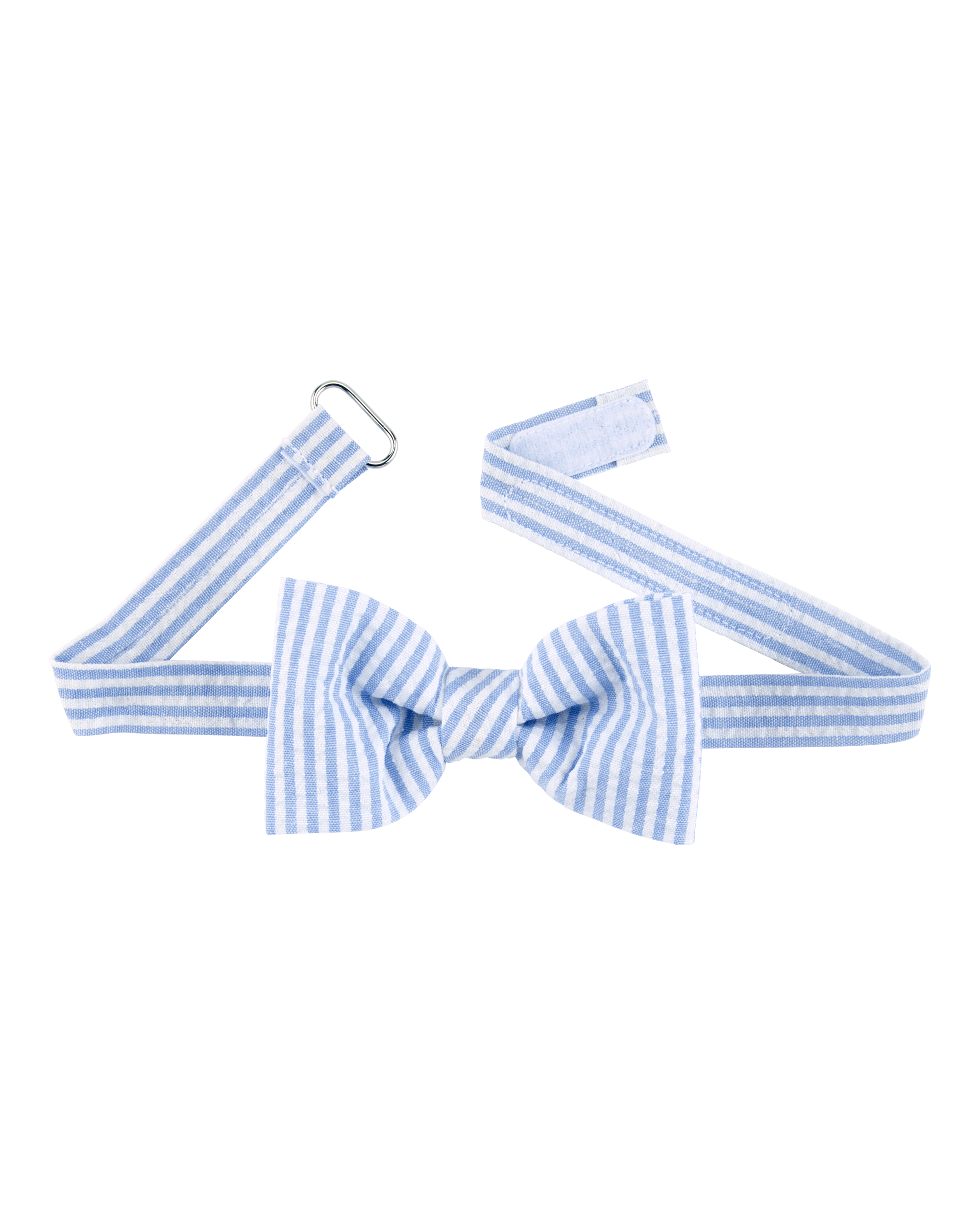Seersucker Bow Tie - Blue