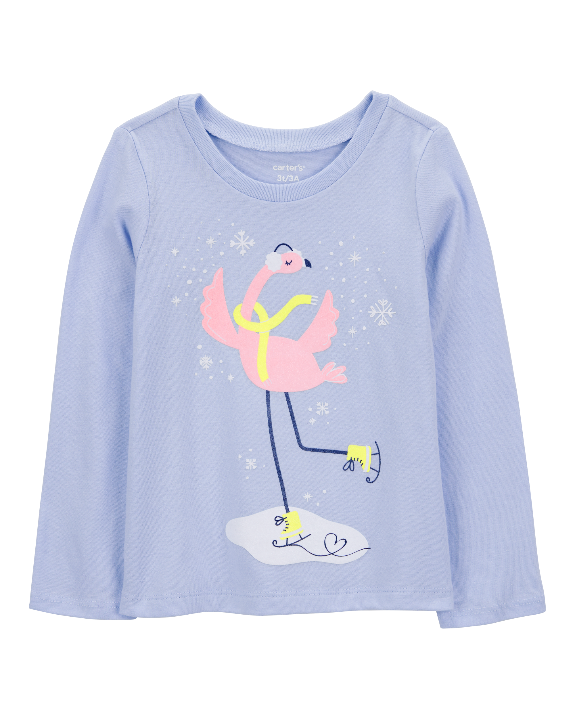 Toddler Flamingo Long-Sleeve Graphic Tee