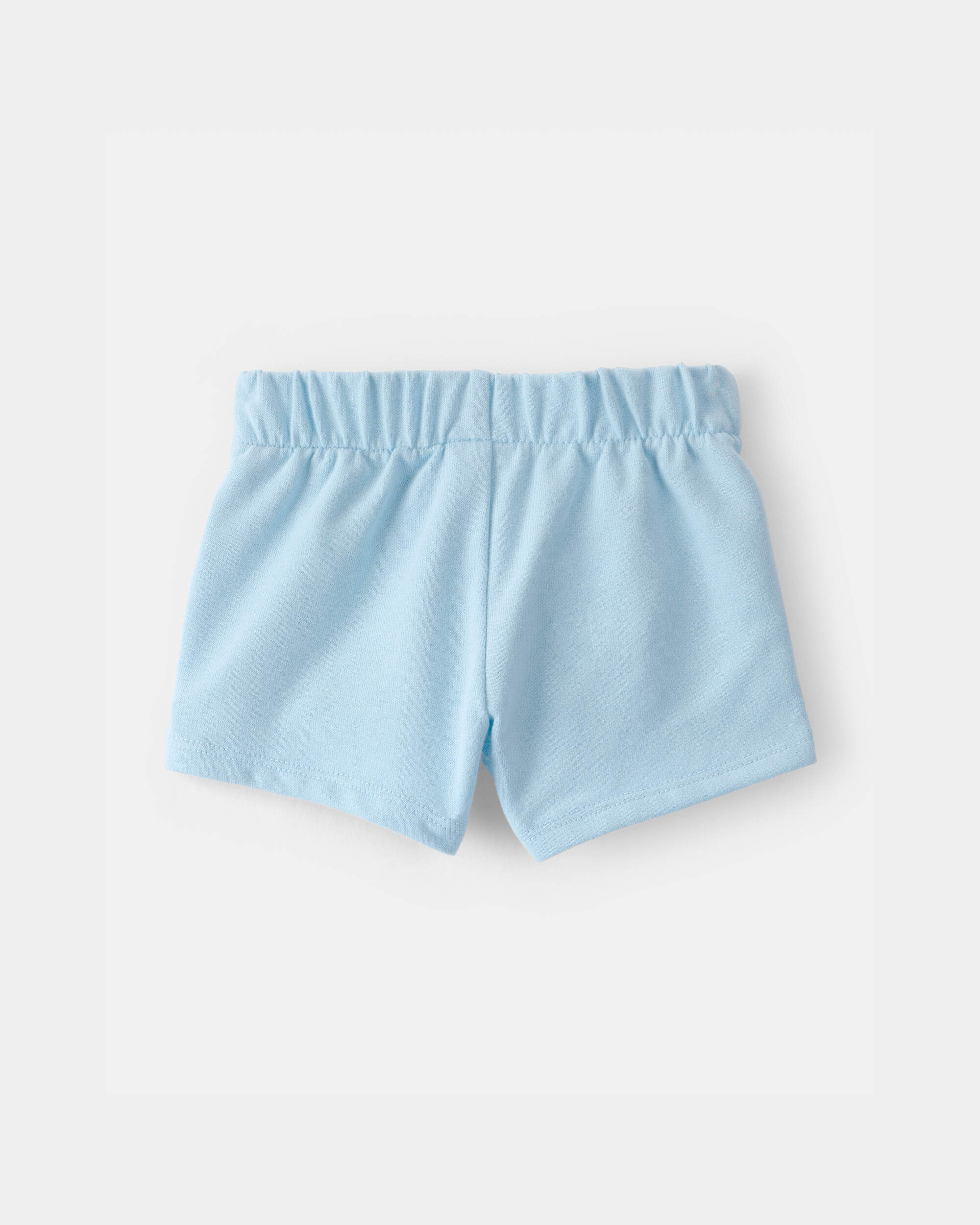 Baby Girl French Terry Shorts - Blue