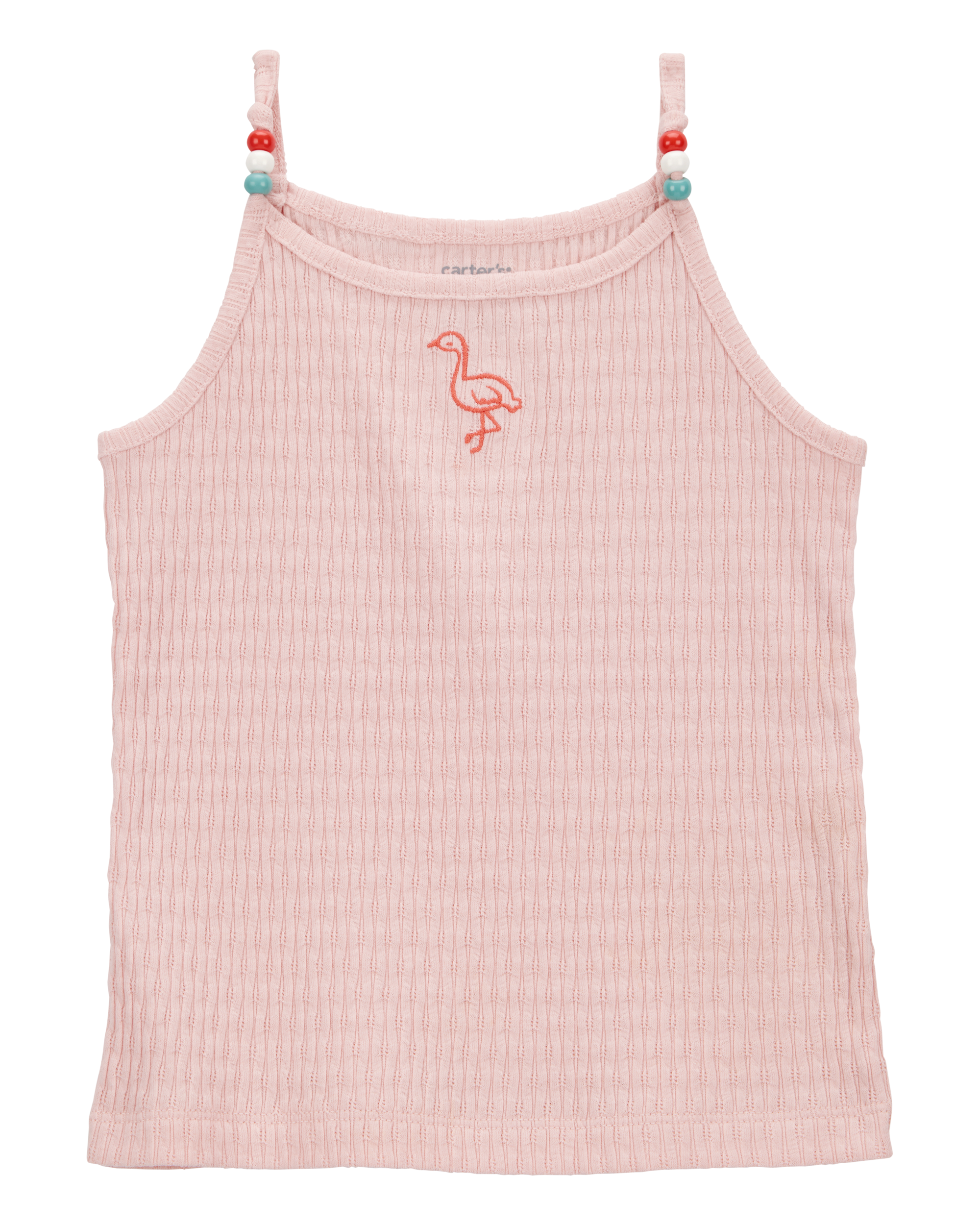 Toddler Flamingo Ribbed Tank Top