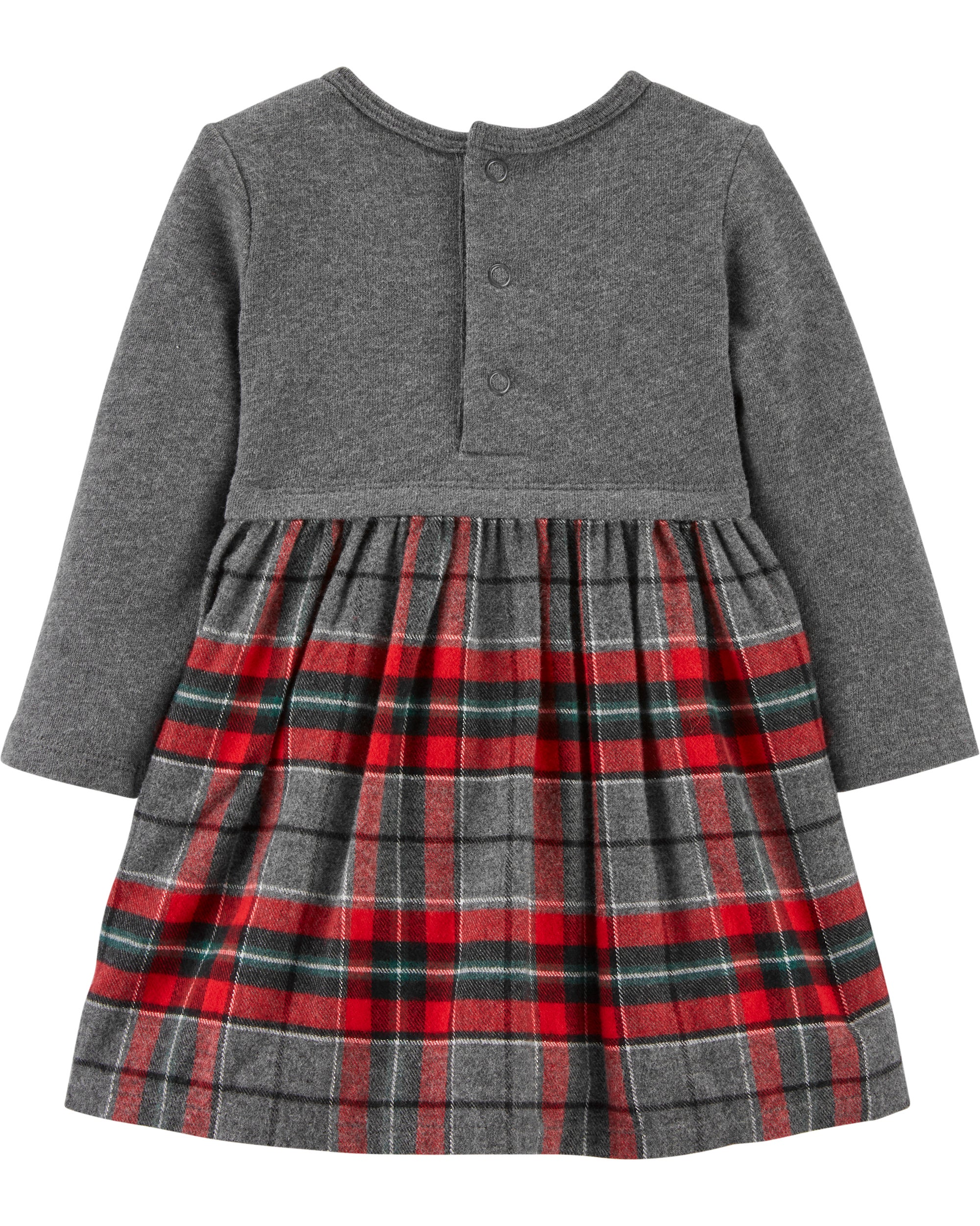 Holiday Plaid Bow Dress