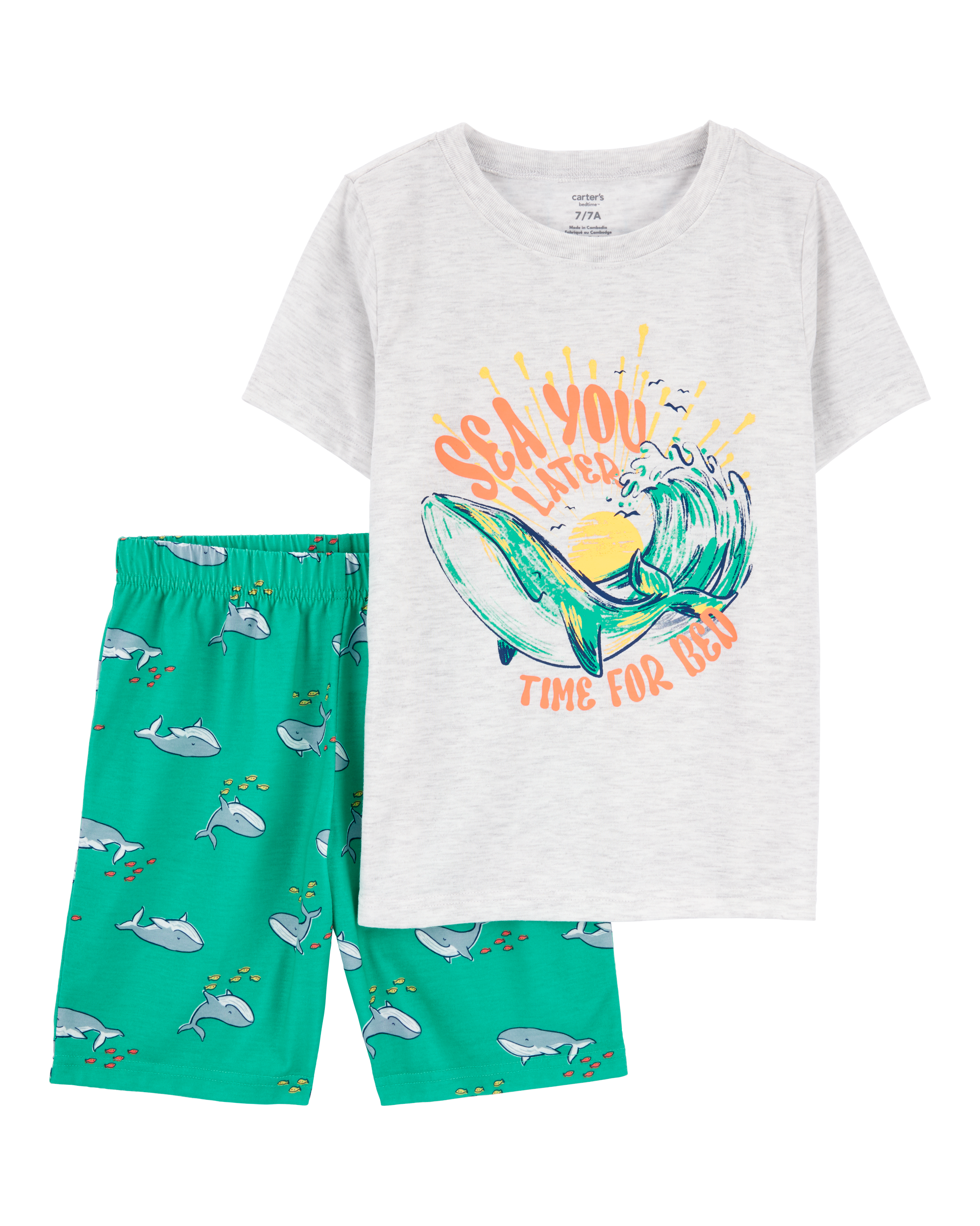 Kid 2-Piece Whale Loose Fit Pyjamas