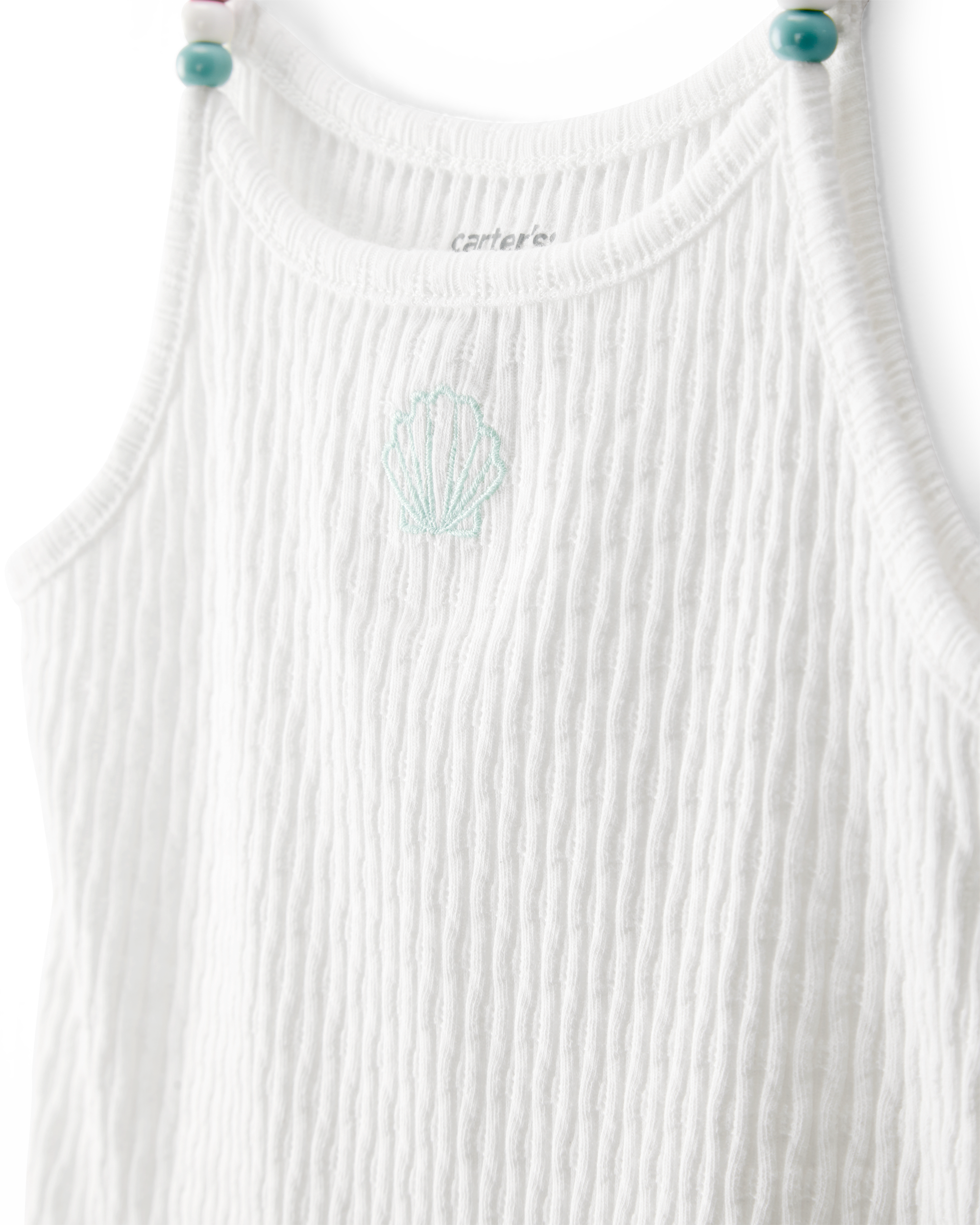 Toddler Seashell Ribbed Tank Top