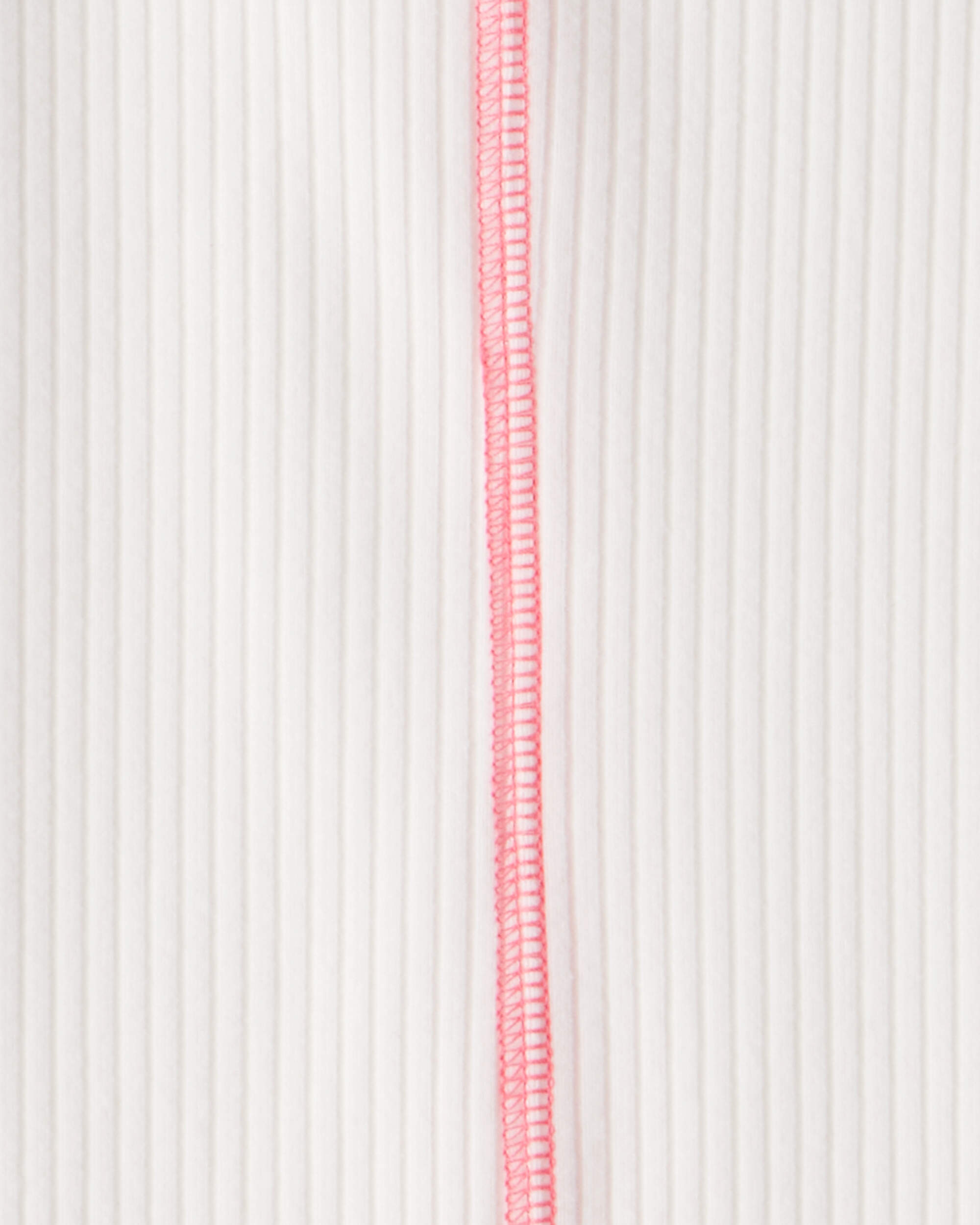 Girls Active Rib Long-Sleeve Top - Cream