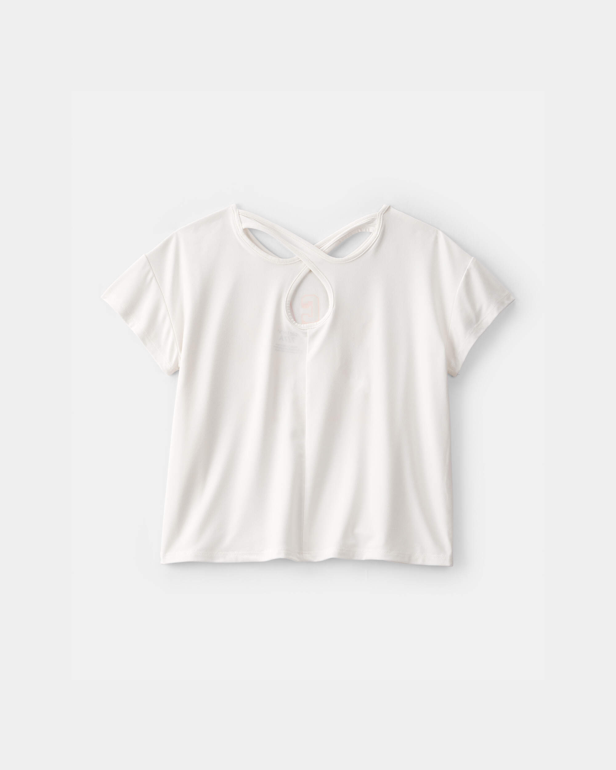 Girls 'Welcome to My World' Active Top - White