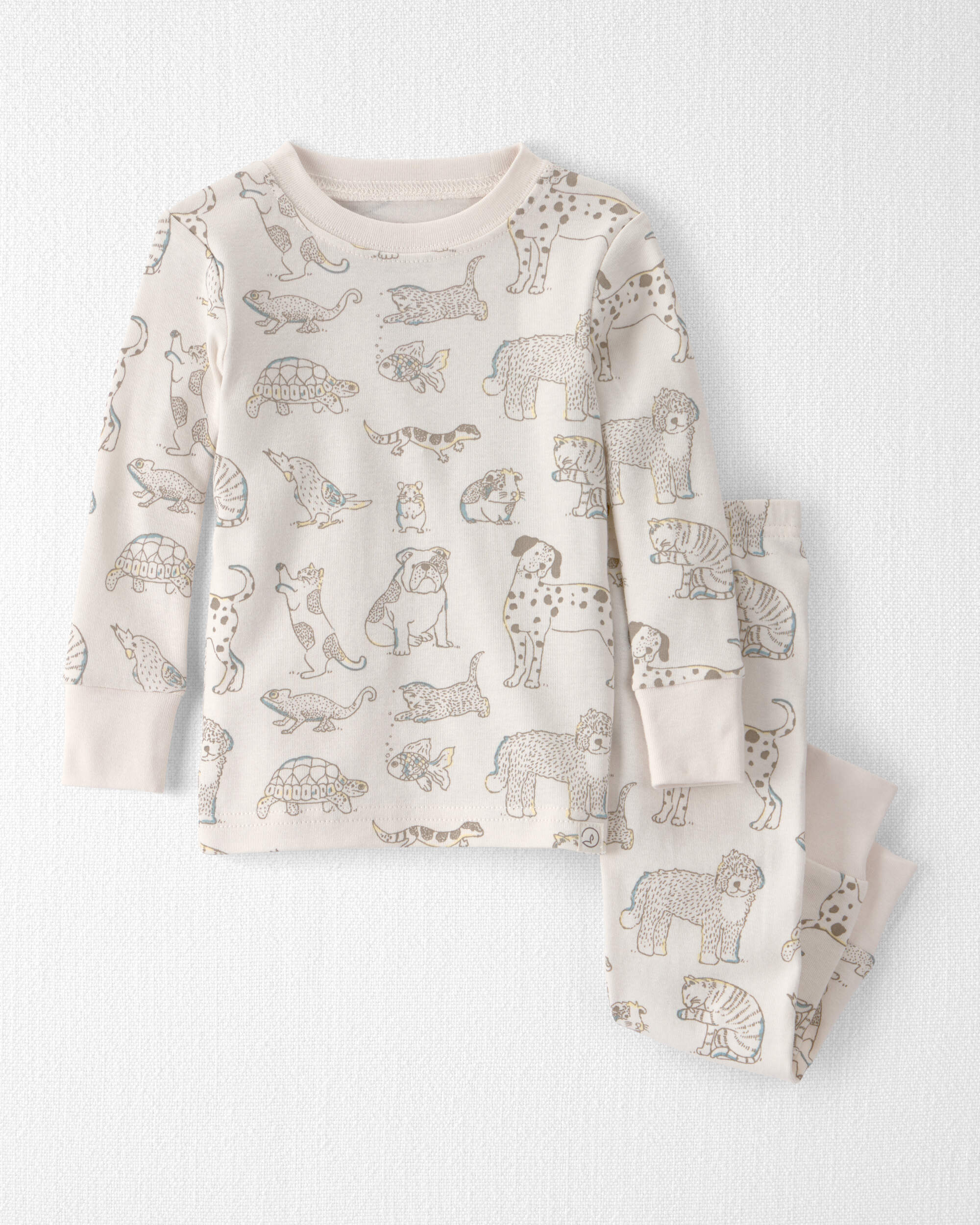 Baby 2-Piece Organic Cotton Pyjama Pet-Print