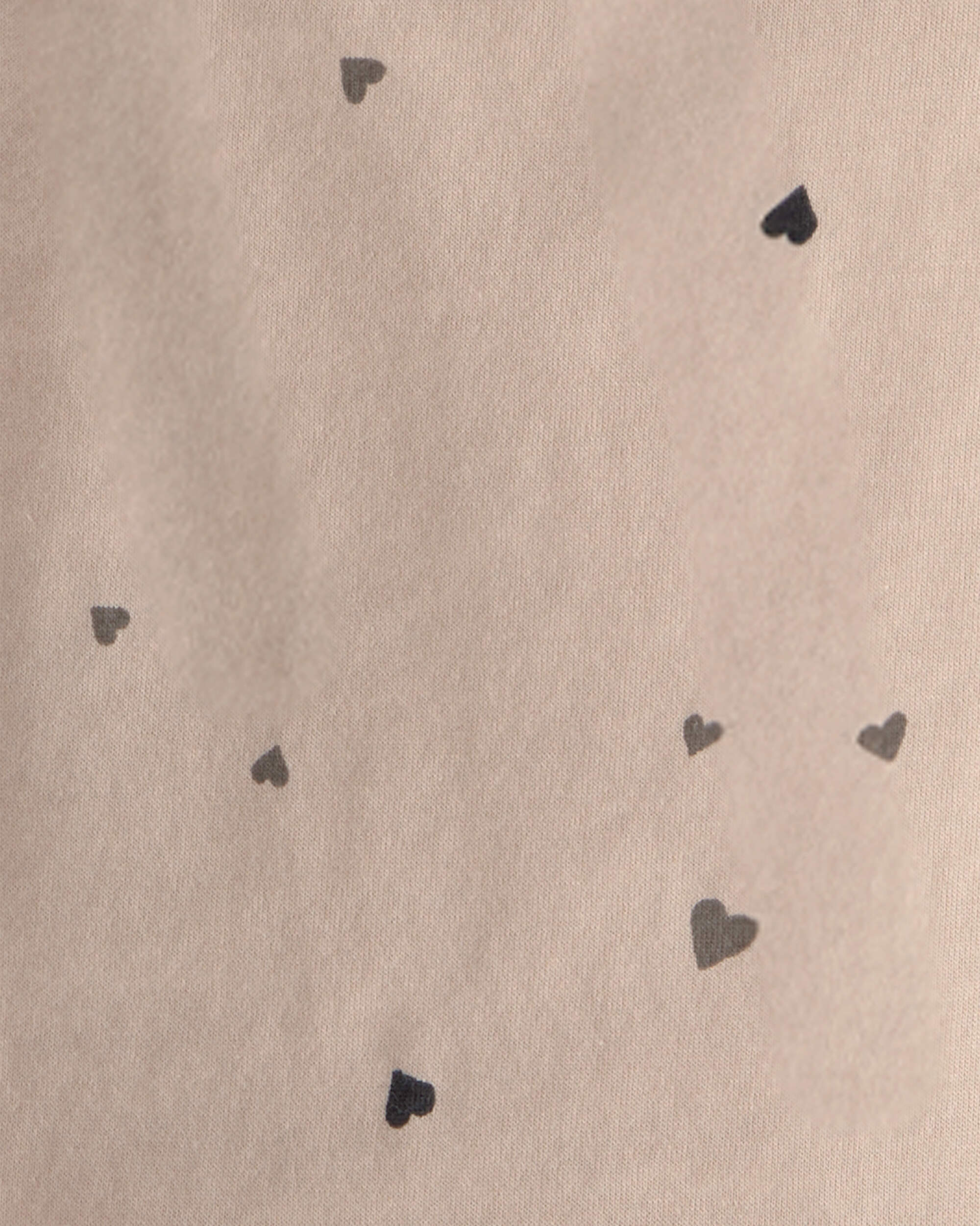 Baby Girl 2-Piece Heart Top & Short Set - Brown